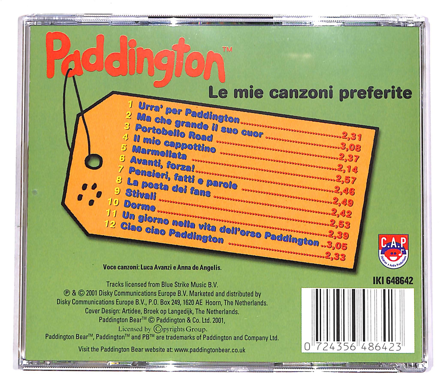 EBOND Paddington - Le Mie Canzoni Preferite CD CD061319