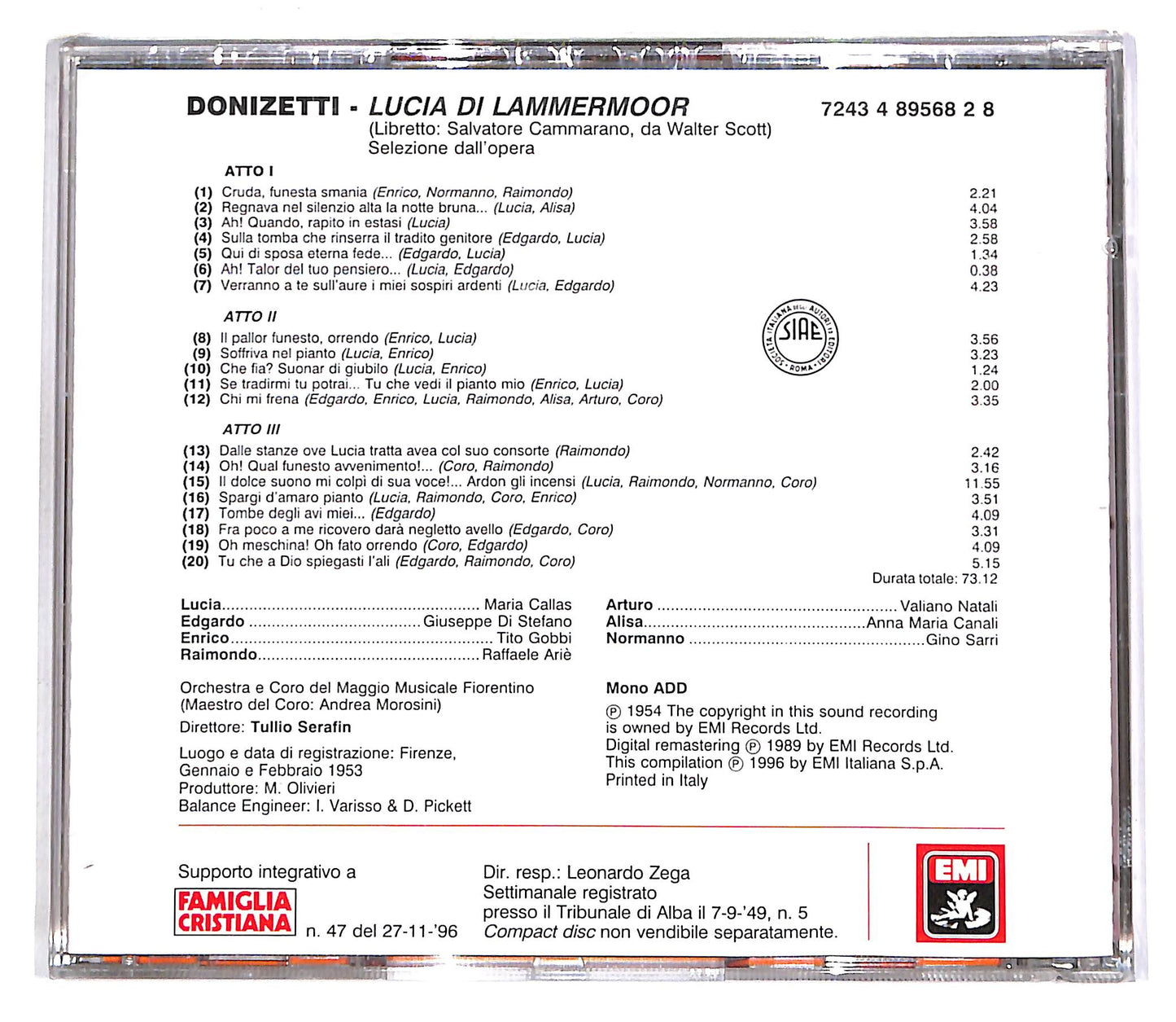 EBOND Donizetti - Lucia Di Lammermoor - Le Pagine Piu Belle EDITORIA CD CD061634