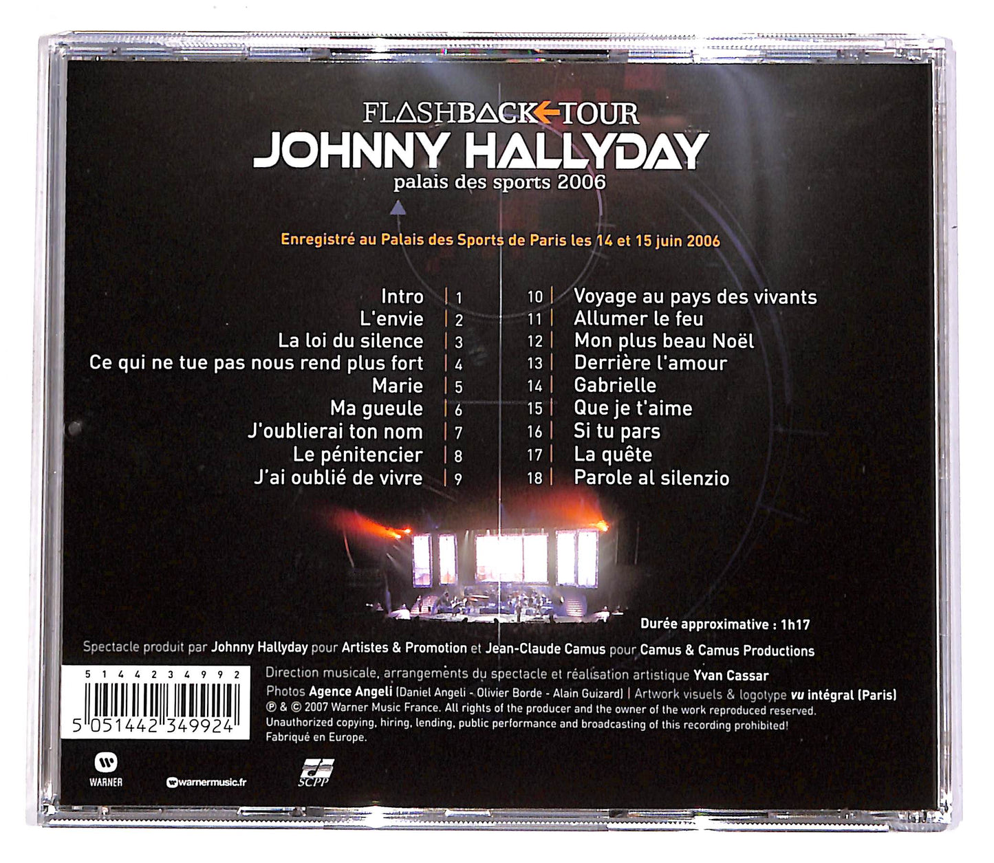 EBOND Johnny Hallyday - Flashback Tour - Palais Des Sports 2006 CD CD062417