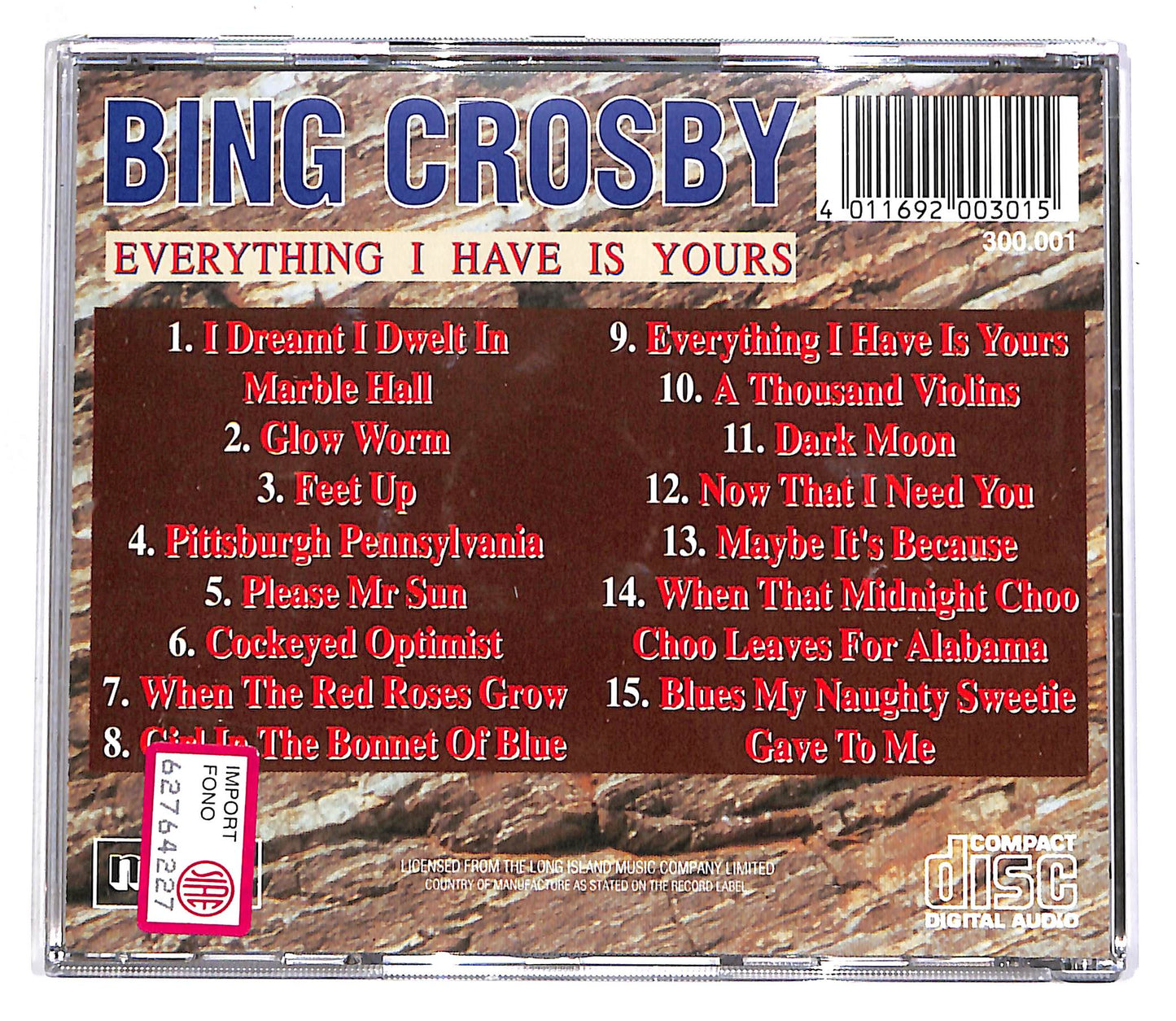 EBOND Bing Crosby - Everything I Have Is Yours CD CD062429