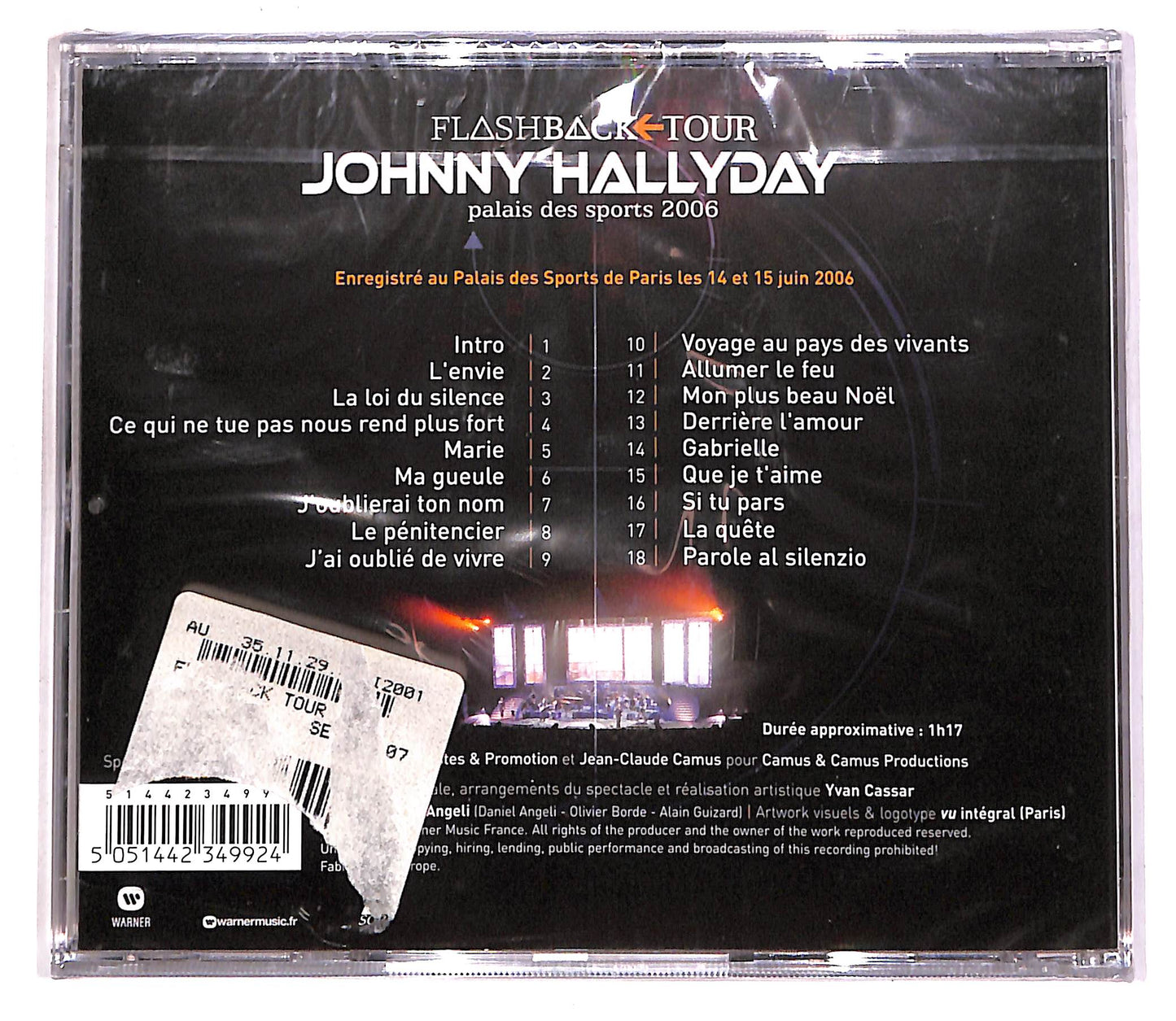 EBOND Johnny Hallyday - Flashback Tour - Palais Des Sports 2006 CD CD062601