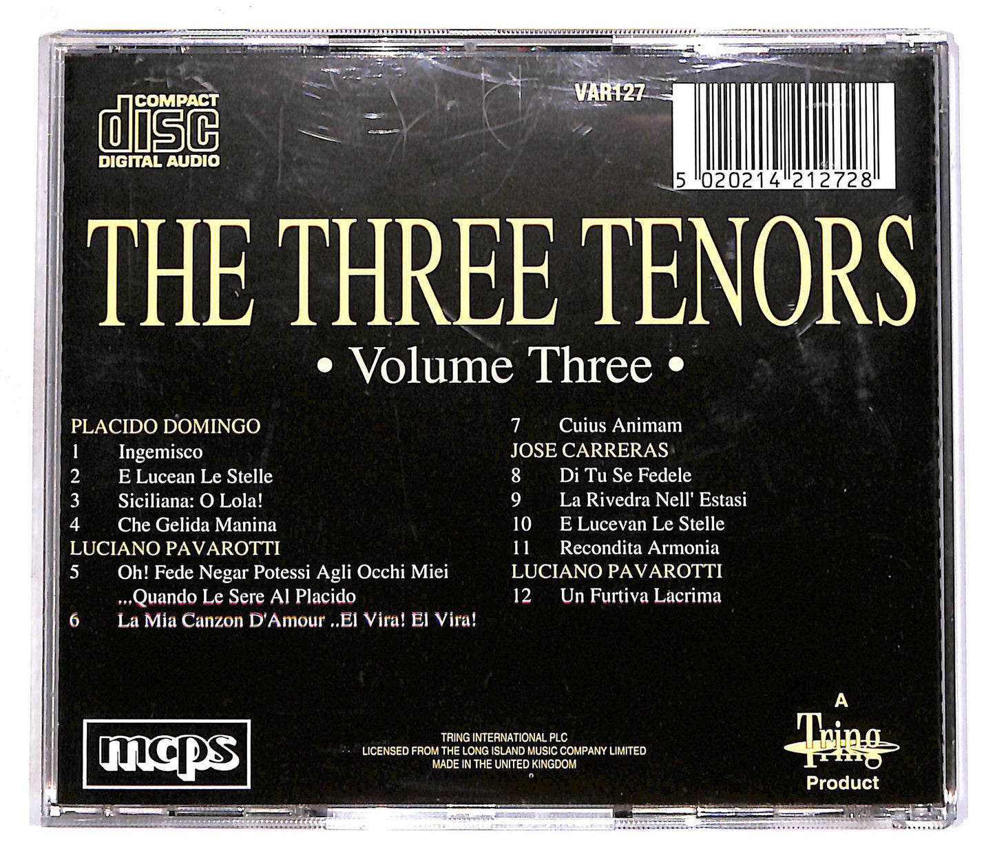 EBOND The Three Tenors - Volume Three CD CD062660