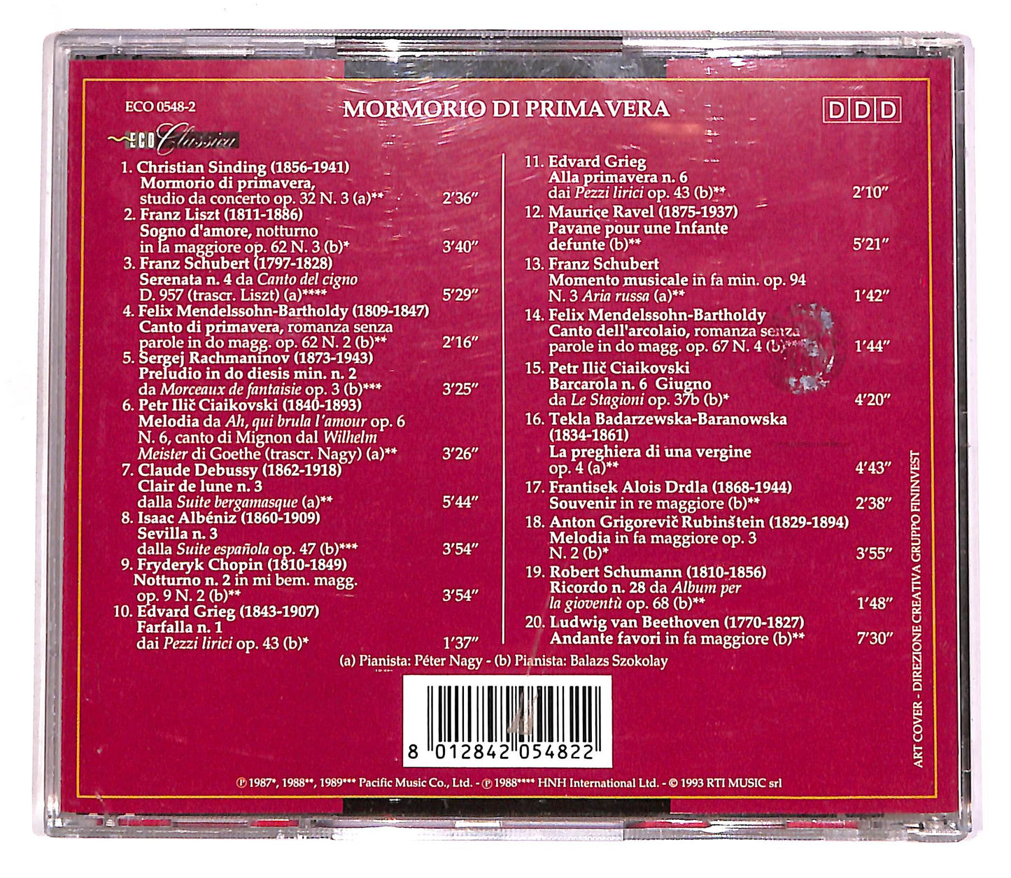 EBOND Mormorio Di Primavera - Pagine Pianistiche CD CD062751