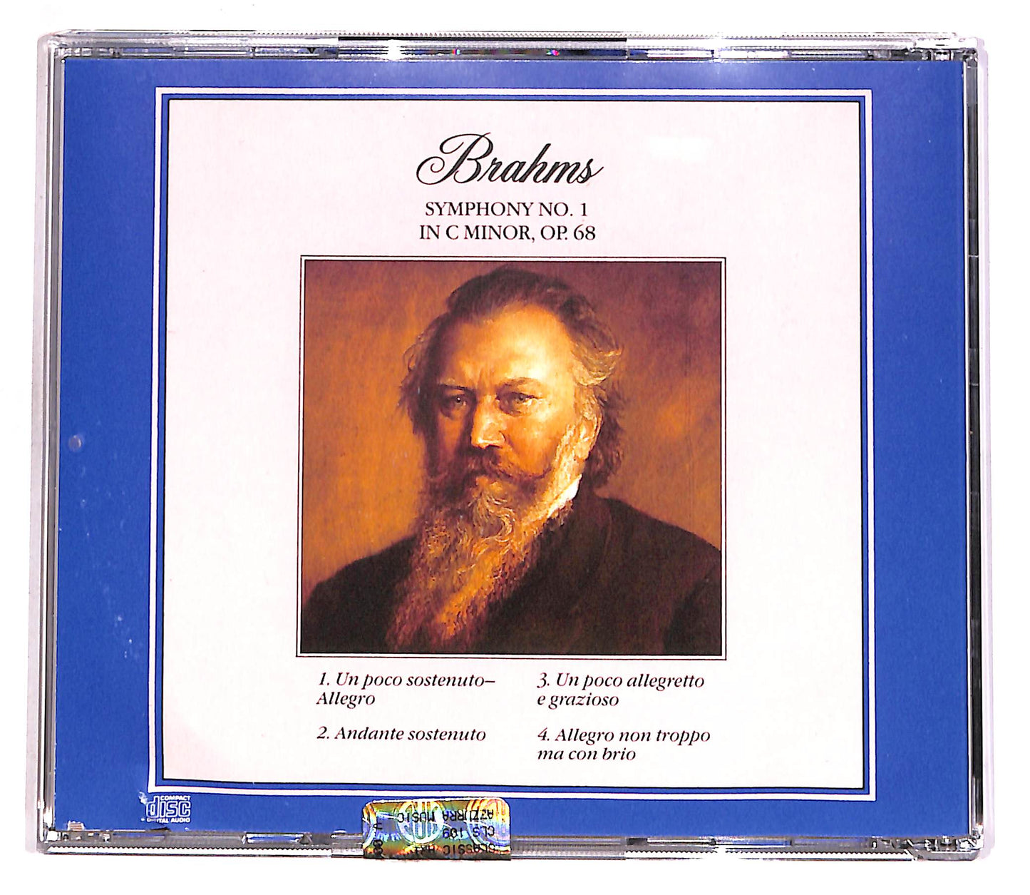 EBOND Brahms - Symphony No.1 In C Minor EDITORIALE CD CD062815