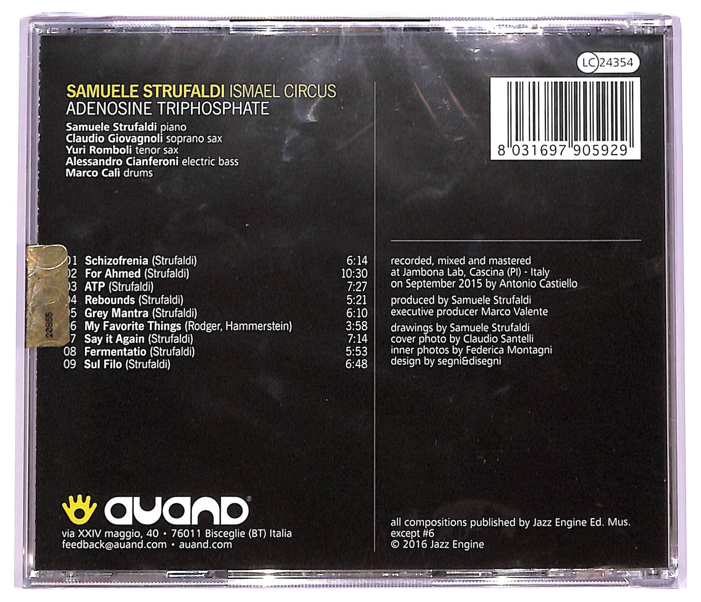 EBOND Samuele Strufaldi, Ismael Circus - Adenosine Triphosphate CD CD063202