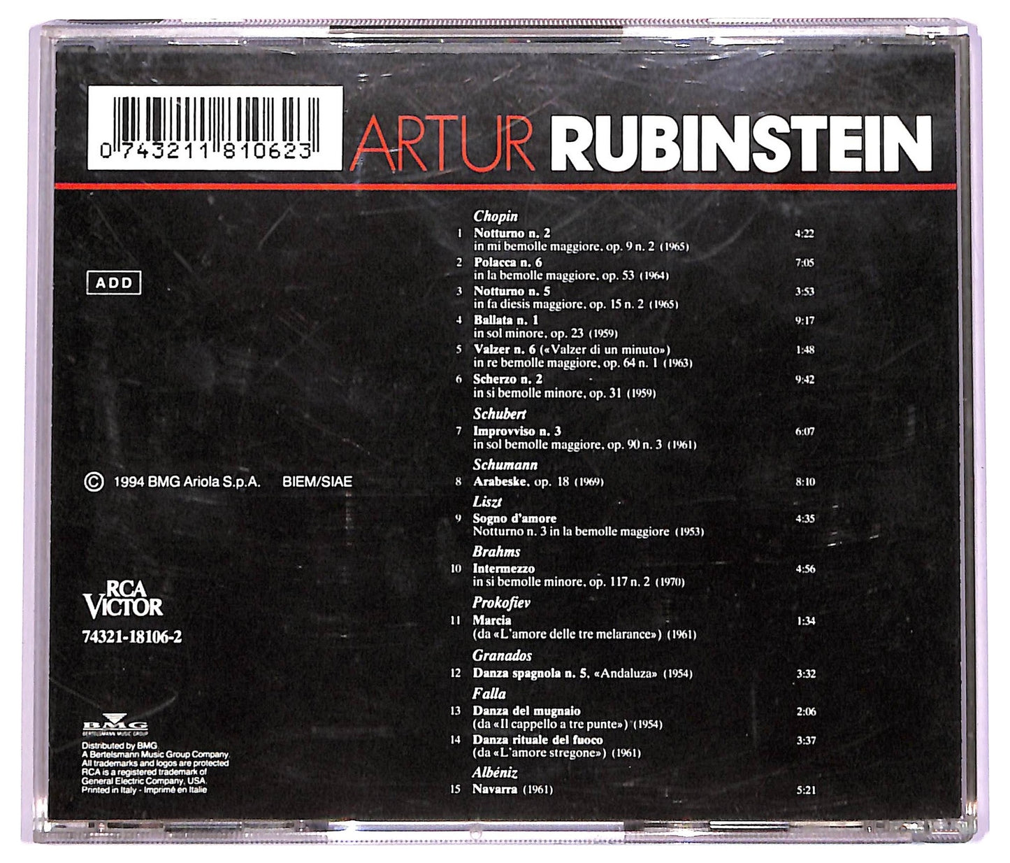 EBOND Artur Rubinstein CD CD063211