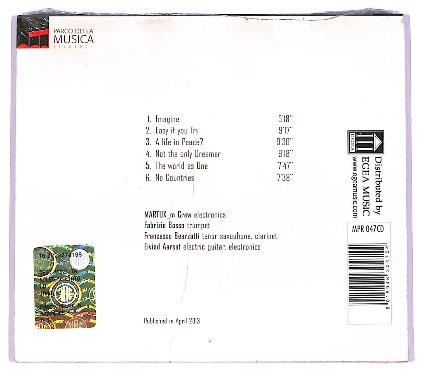 EBOND Martux_m Crew , Fabrizio Bosso , Francesco Bearzatti , Eivind Aarset - Imagine CD CD063214