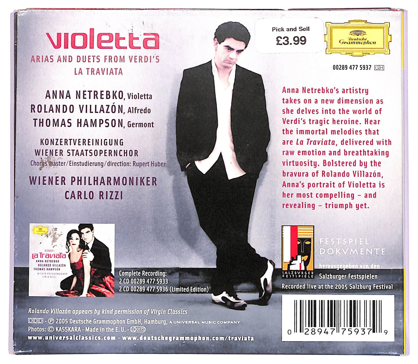 EBOND Anna Netrebko - Violetta Arias And Duets From Verdi's La Traviata CD CD063243