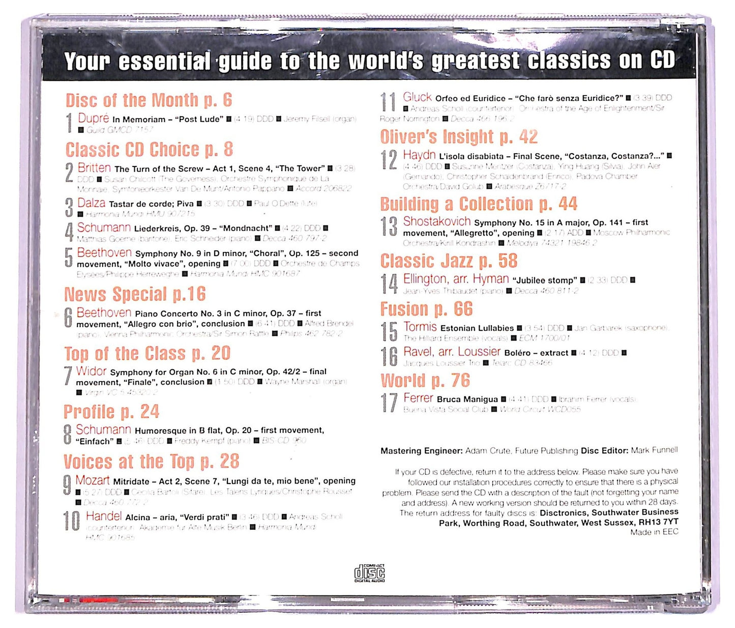 EBOND Various - voices at the top bartoli CD CD063263