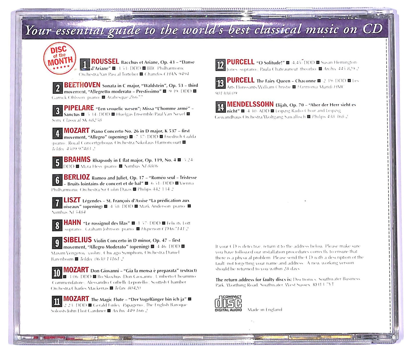 EBOND Various - Mozart Operas CD CD063328