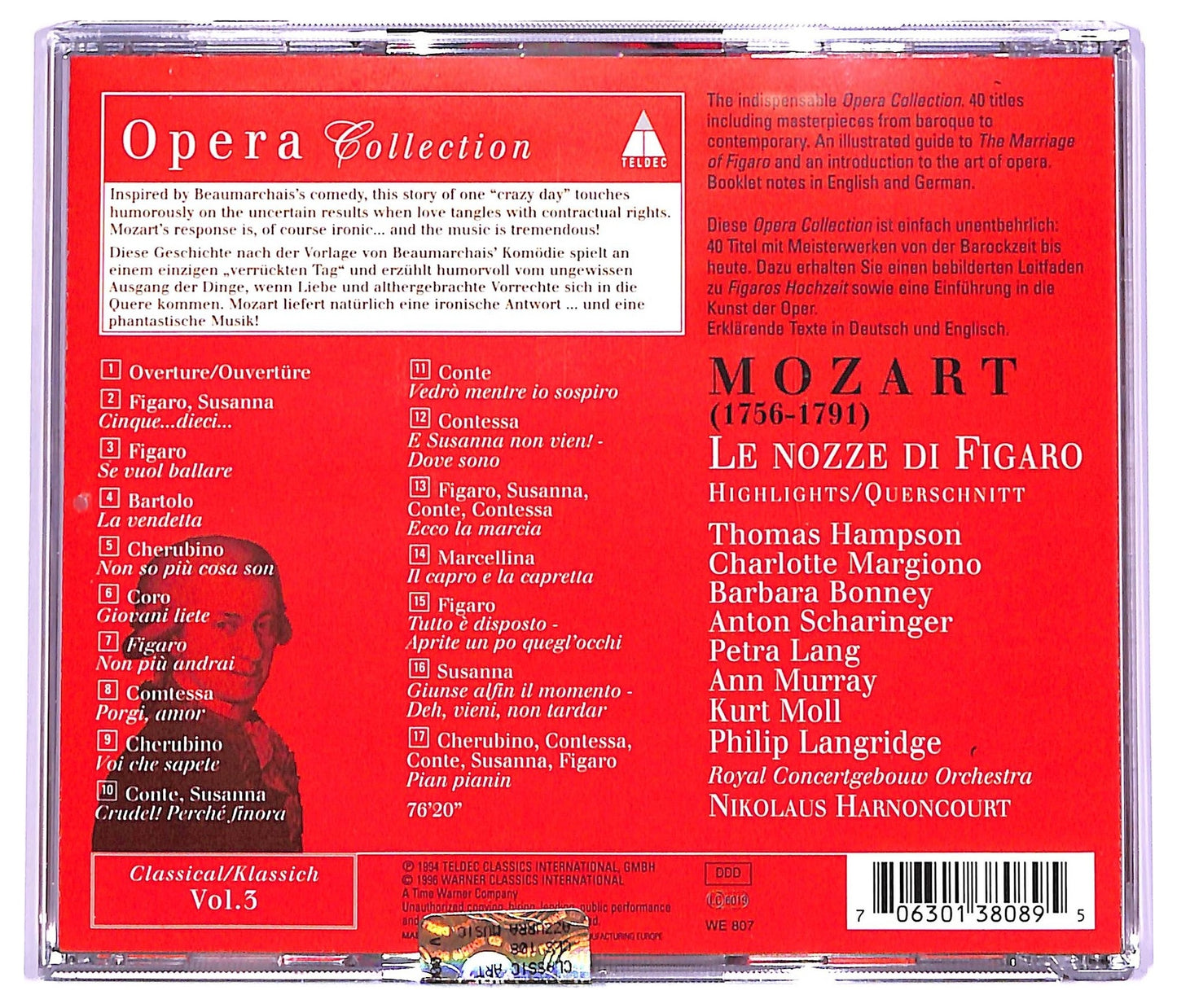 EBOND Mozart - Le Nozze Di Figaro COMPILATION JEWEL CASE CD CD063349
