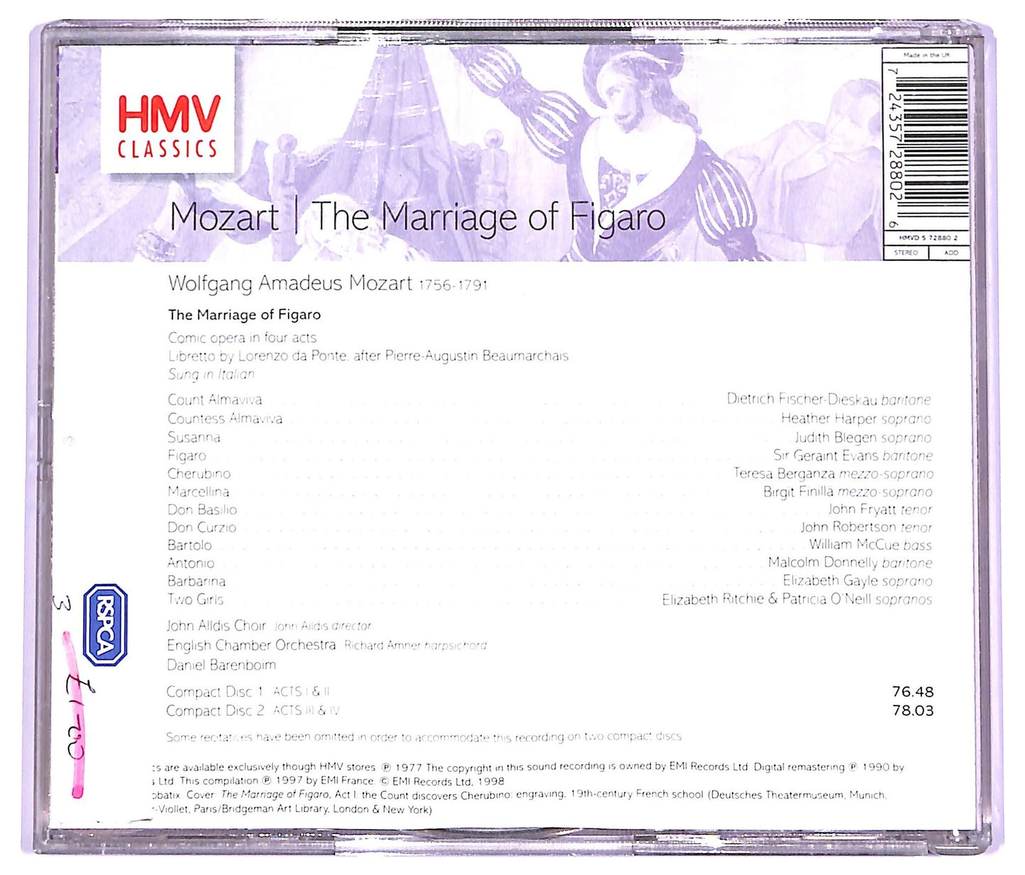 EBOND Mozart - the Marriage of Figaro CD CD063350