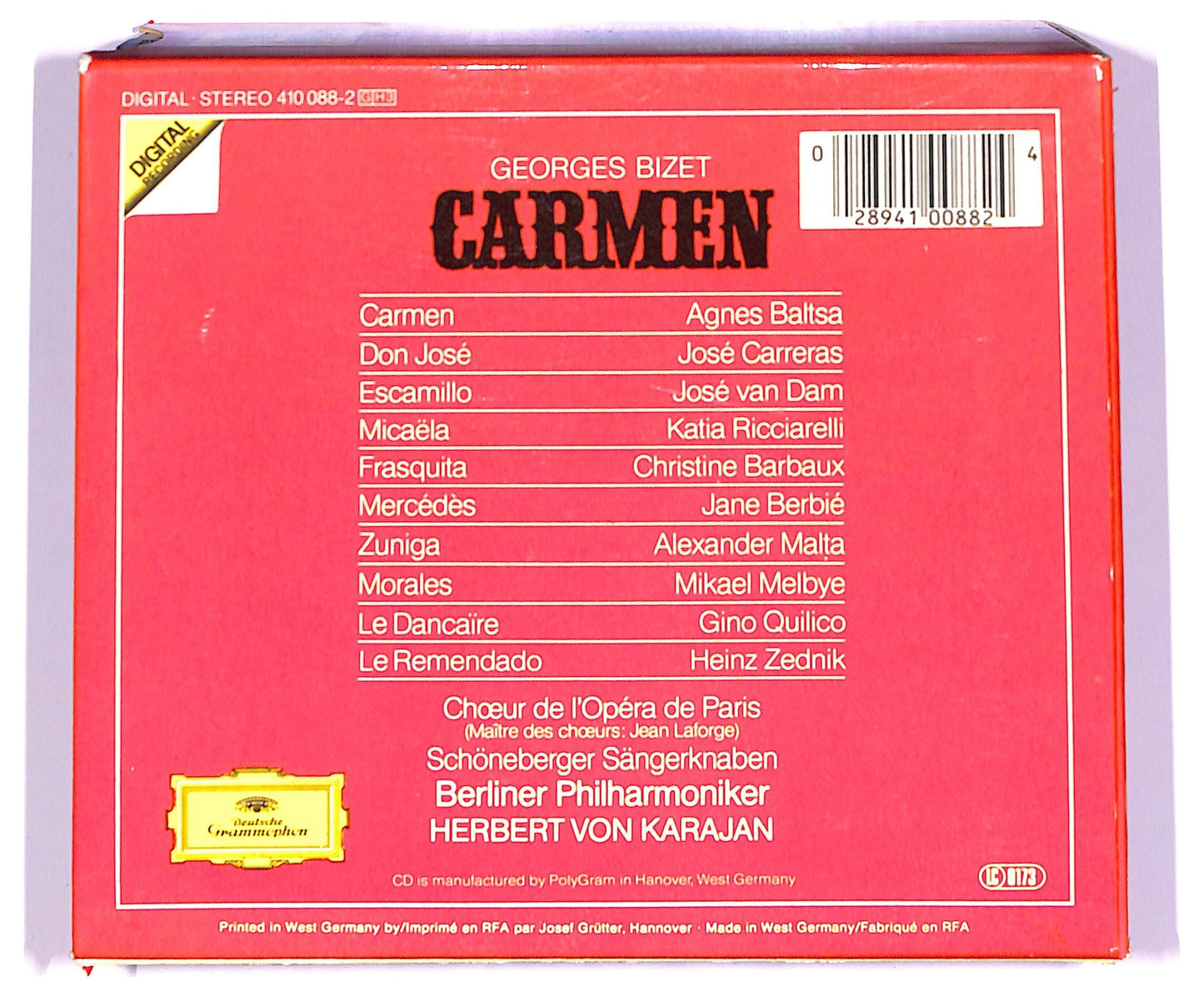 EBOND Georges Bizet - Carmen ( 3 cd) ALBUM BOX CD063403