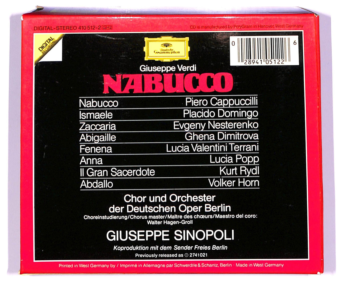EBOND Giuseppe Verdi - Nabucco (2 cd) ALBUM BOX CD063408