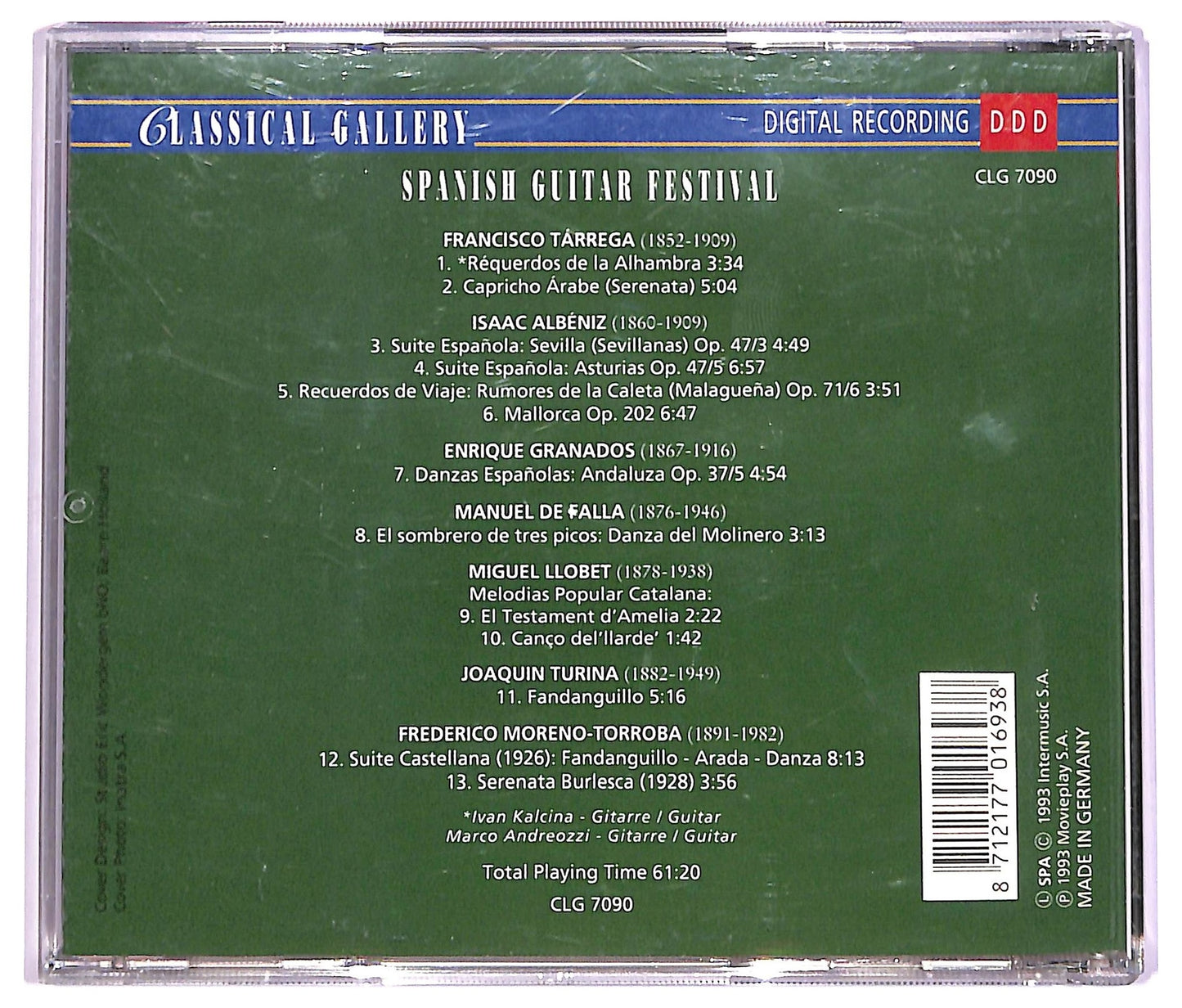 EBOND Various - Spanish Guitar Festival ALBUM JEWEL CASE CD CD063423