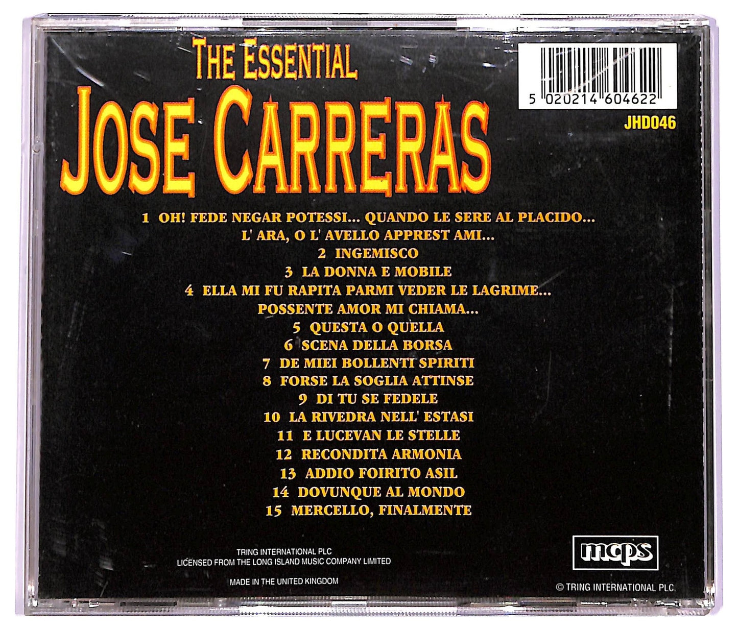 EBOND Jose Carreras - The Essential CD CD063502