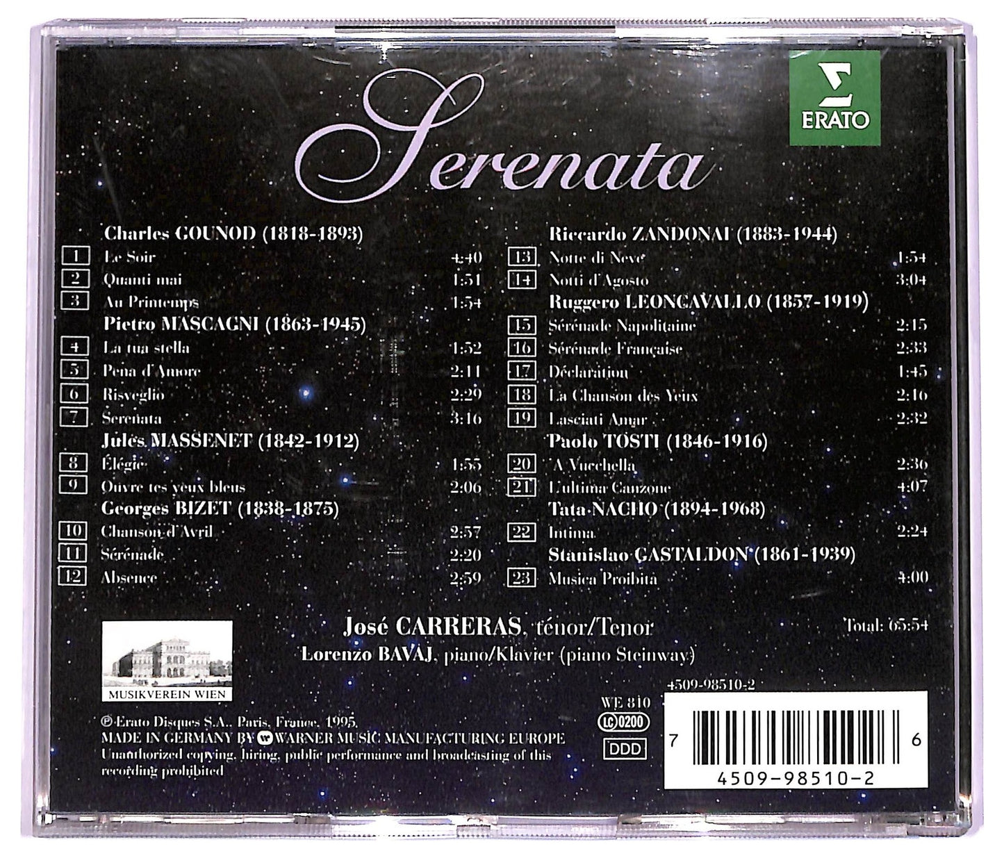 EBOND Jose Carreras - Serenata CD CD063506