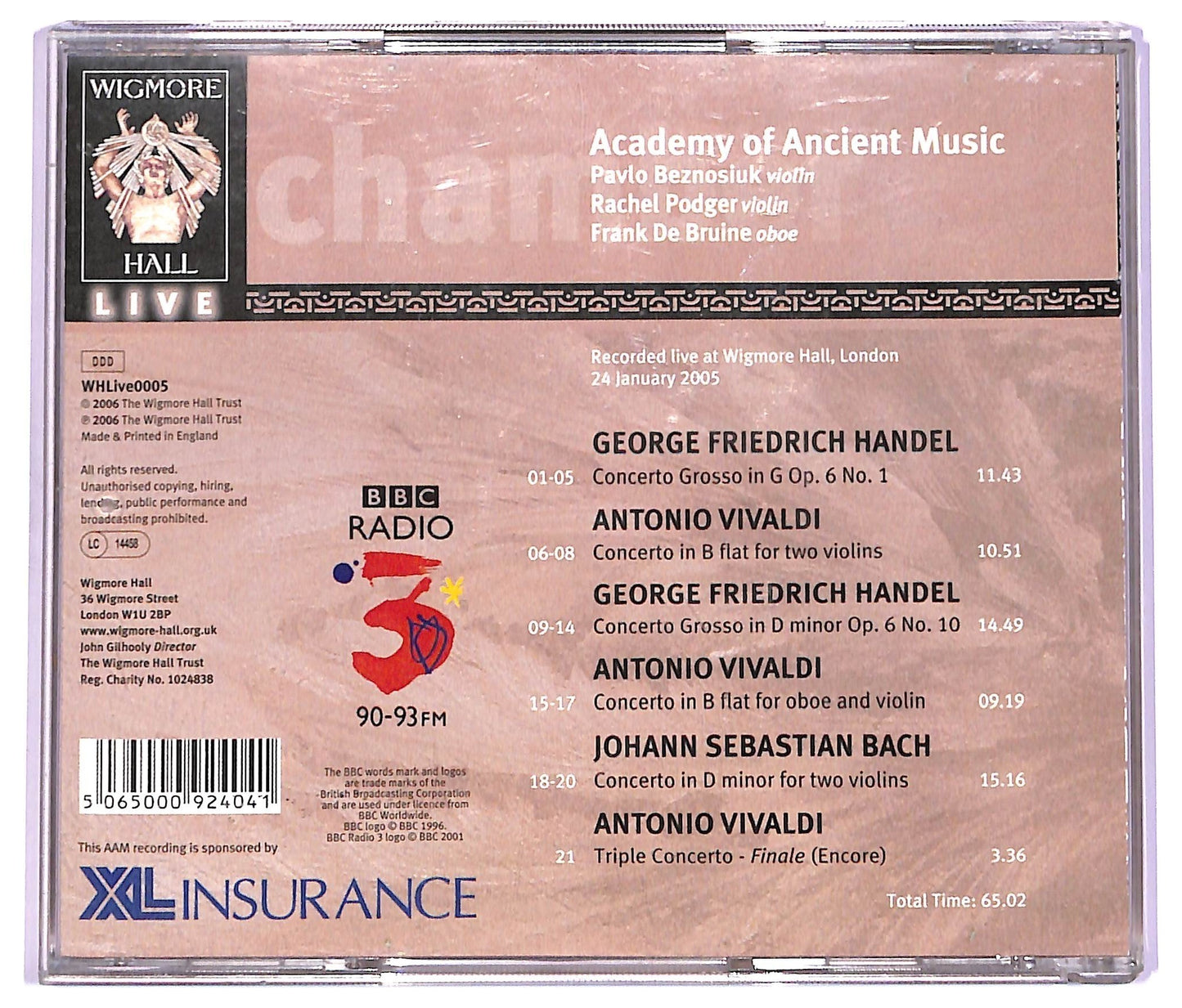 EBOND Academy Of Ancient Music - Concerti And Concerti Grossi CD CD063536