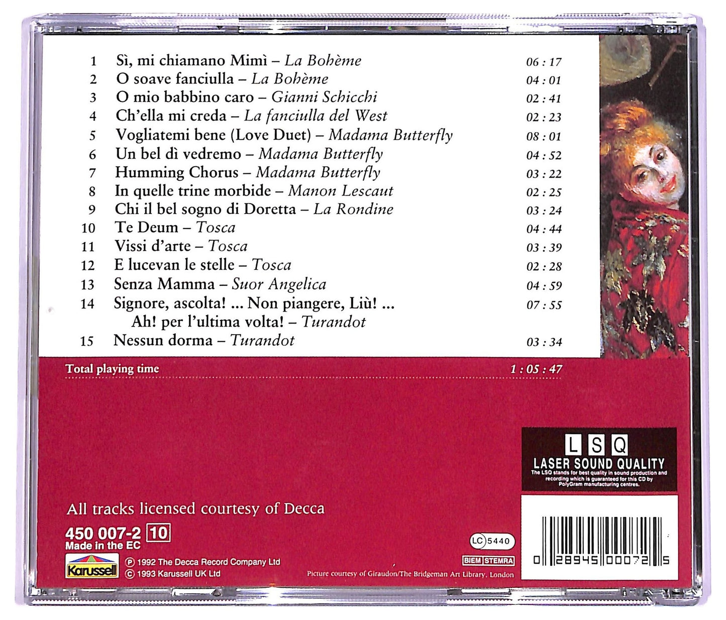 EBOND Giacomo Puccini - Puccini Favourites CD CD063547