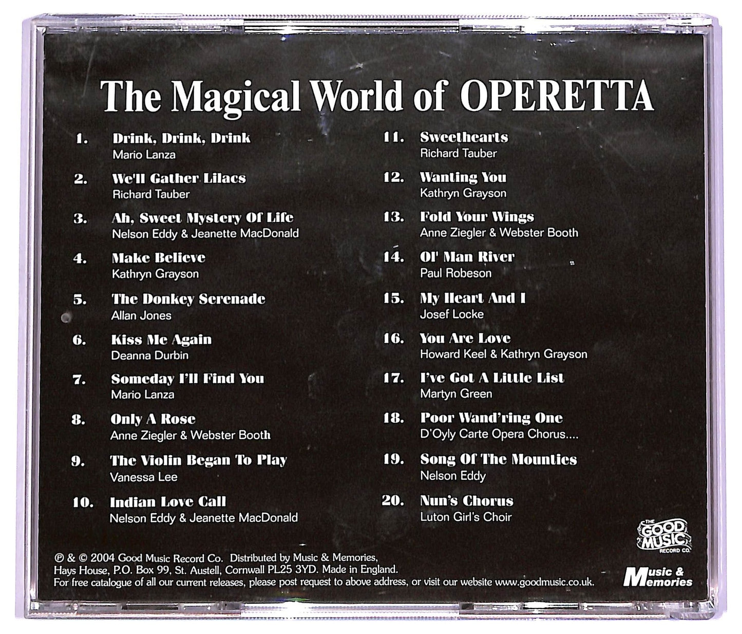 EBOND Various - The Magical World Of Operetta EDITORIALE CD CD063555