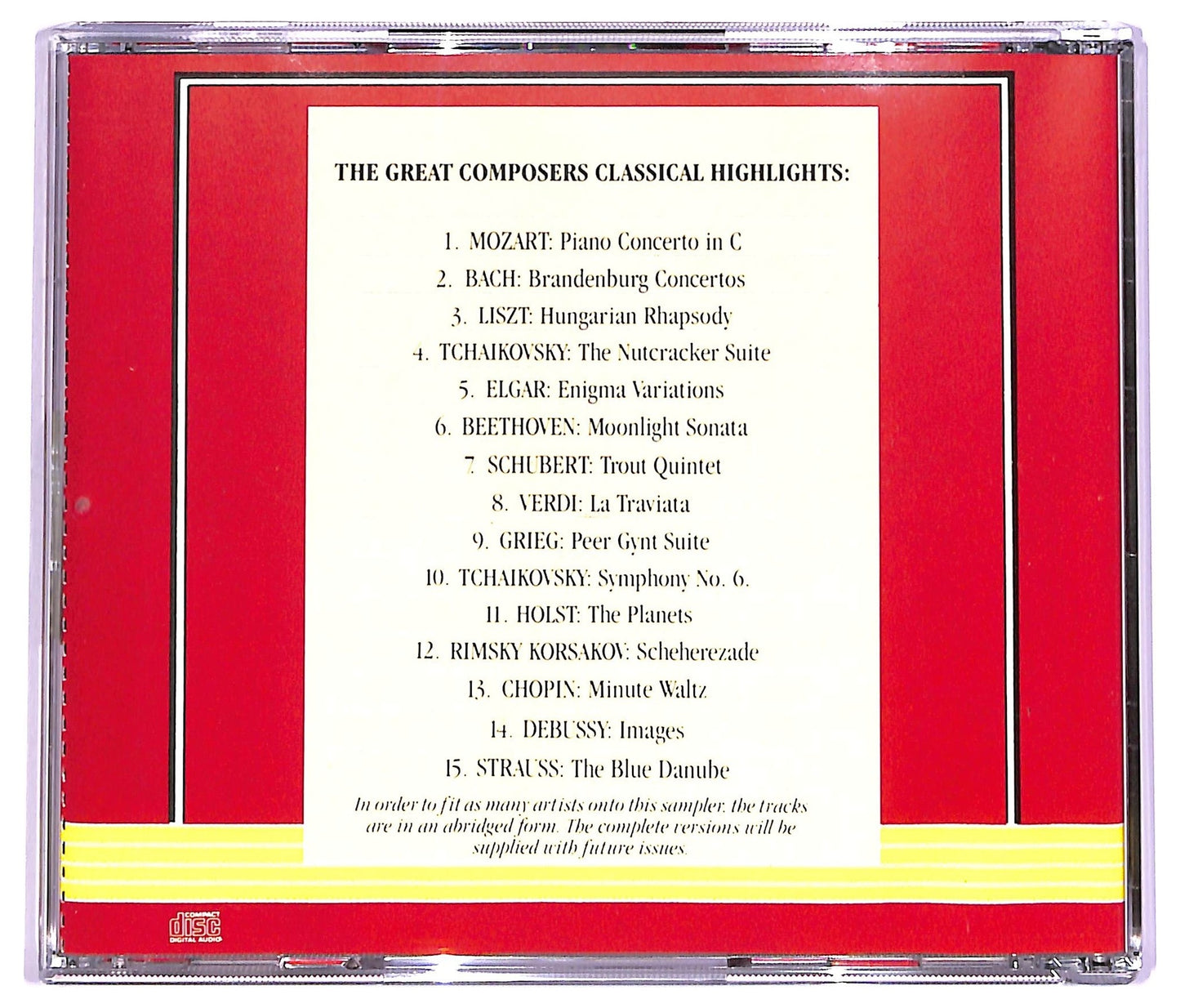 EBOND Various - A Selection Of Classical Highlights EDITORIALE CD CD063556