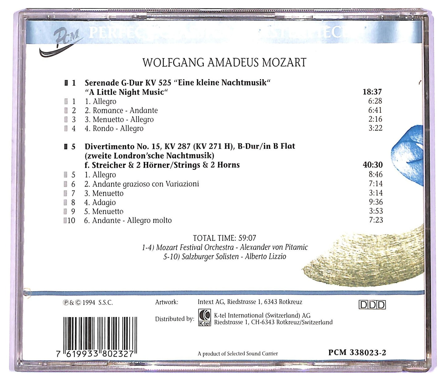 EBOND Mozart - Eine Kleine Nachtmusik A Little Nightmusic, KV 525 CD CD063605