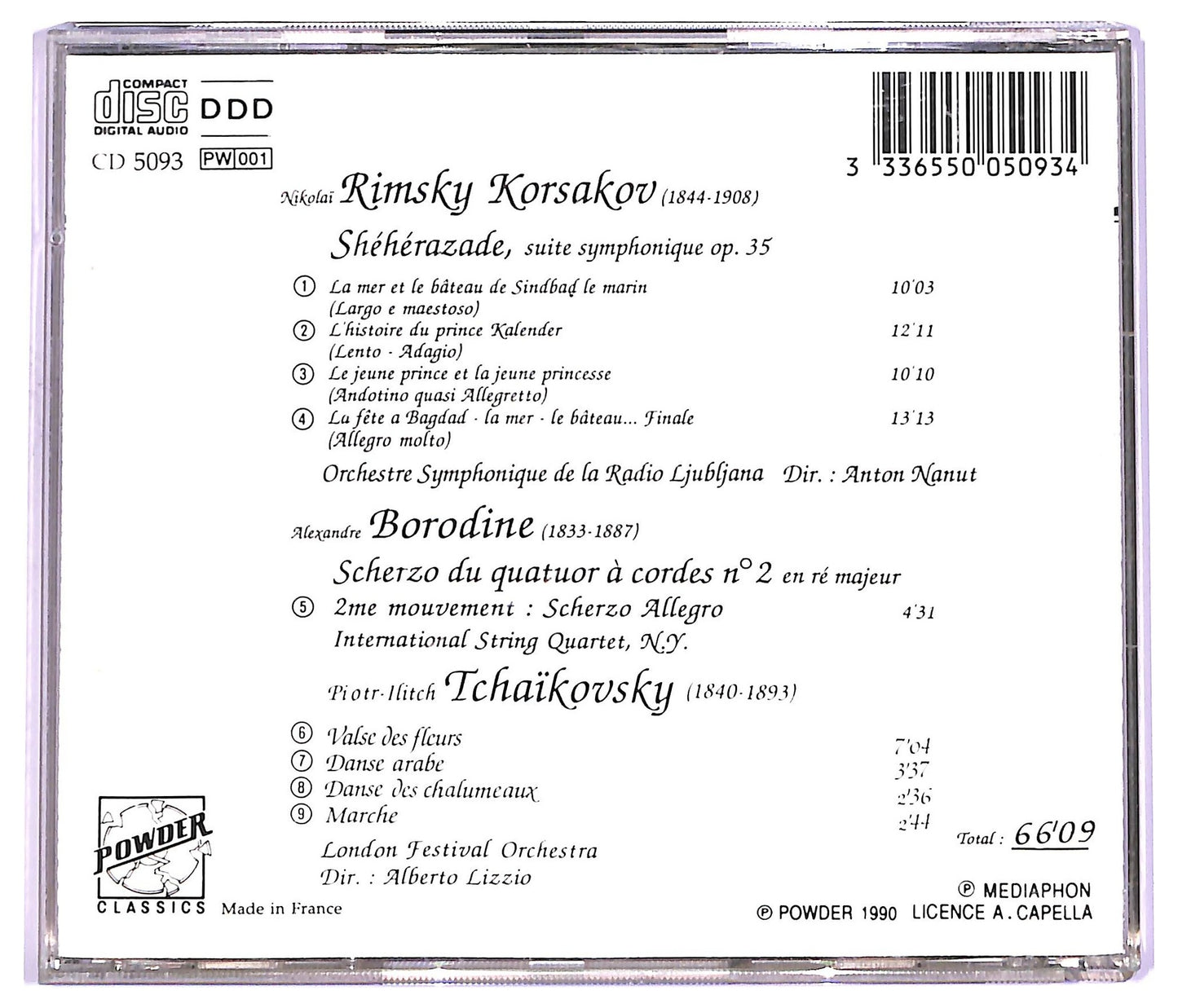 EBOND Rimsky-Korsakov Borodine - Sheherazade Danses Polovtsiennes CD CD063654