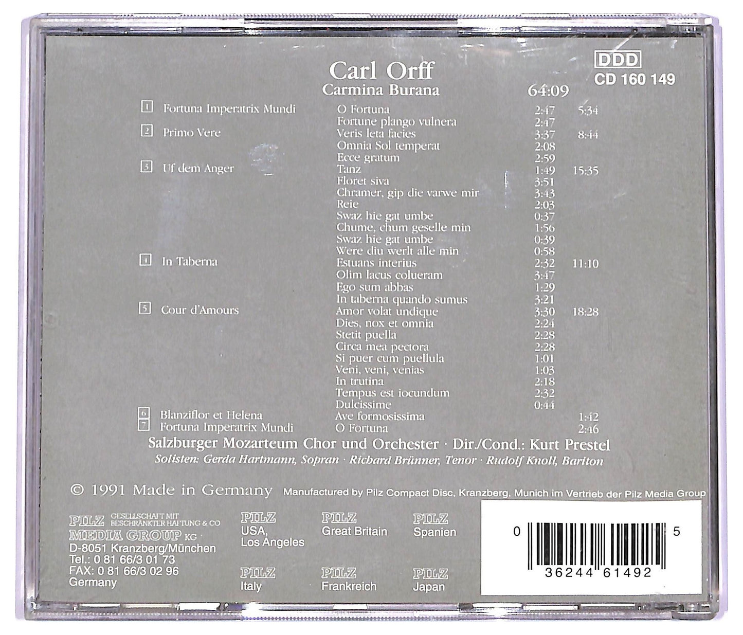 EBOND Carl Orff - Carmina Burana CD CD063702