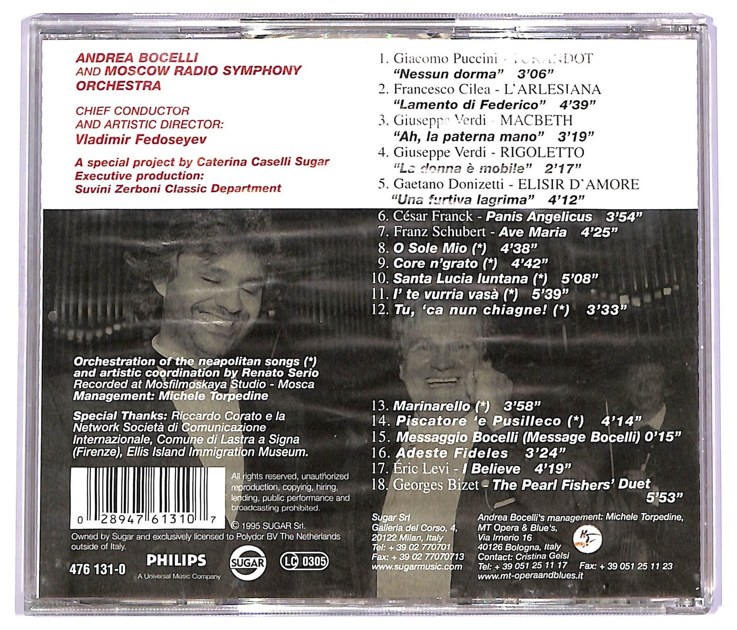 EBOND Andrea Bocelli - Viaggio Italiano CD CD063727