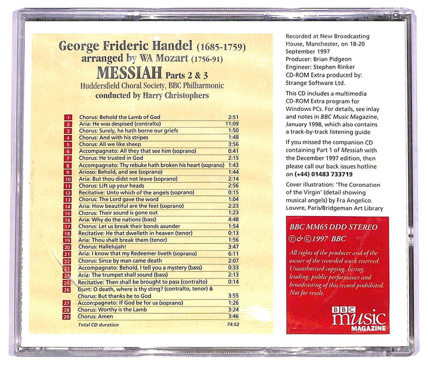 EBOND Handel - Messiah, Part 1 CD CD063733
