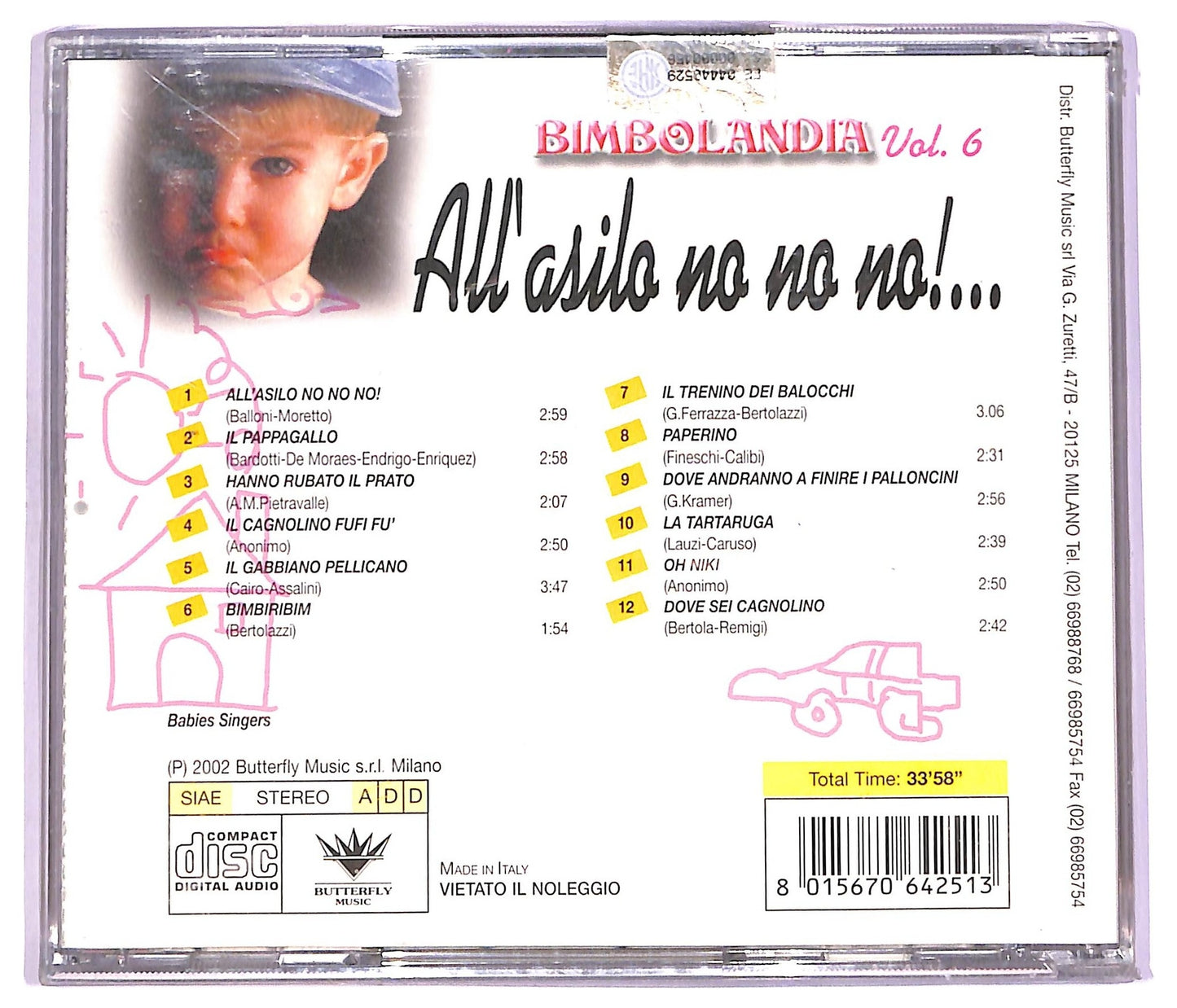 EBOND Various - All'Asilo No No No! - Bimbolandia Vol.6 CD CD063759