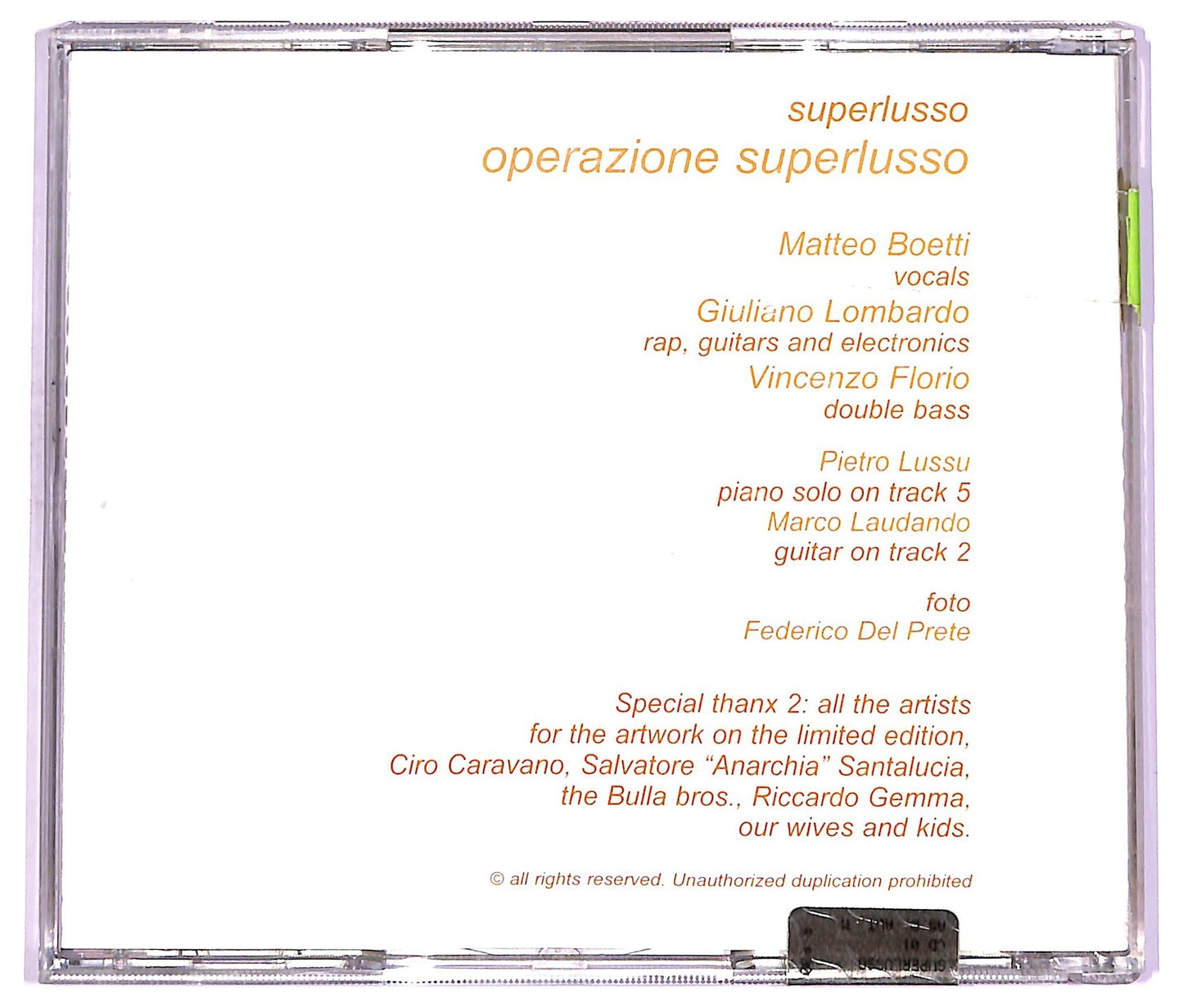 EBOND Superlusso - operazione superlusso CD CD063764