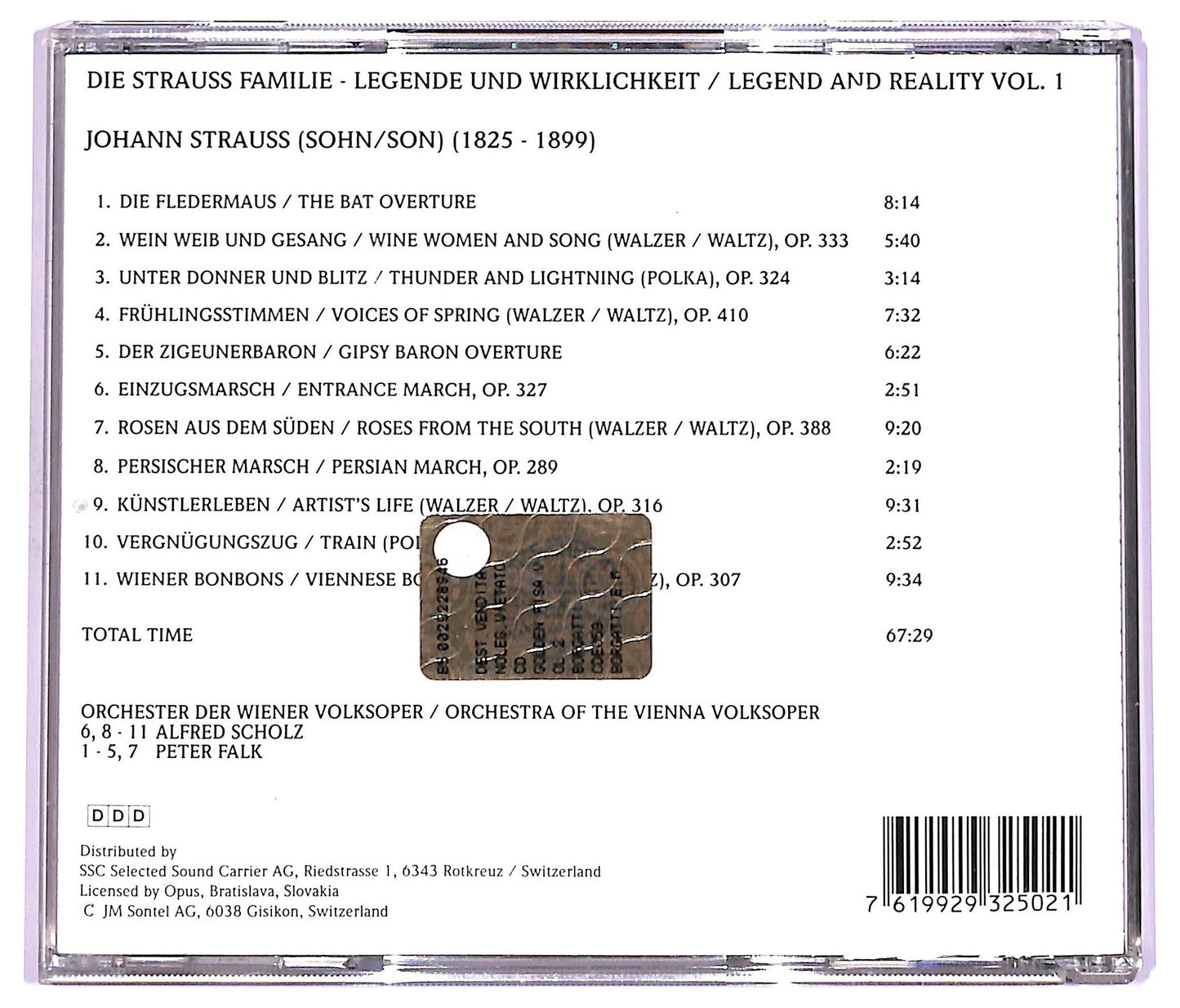 EBOND Die Strauss Familie - Legende un Wirklichkeit vol.1 CD CD063802