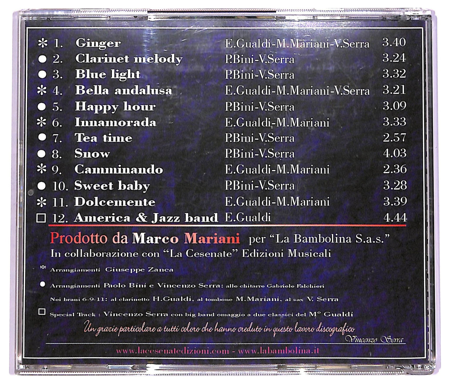 EBOND Vincenzo Serra - clarinet melody CD CD063814