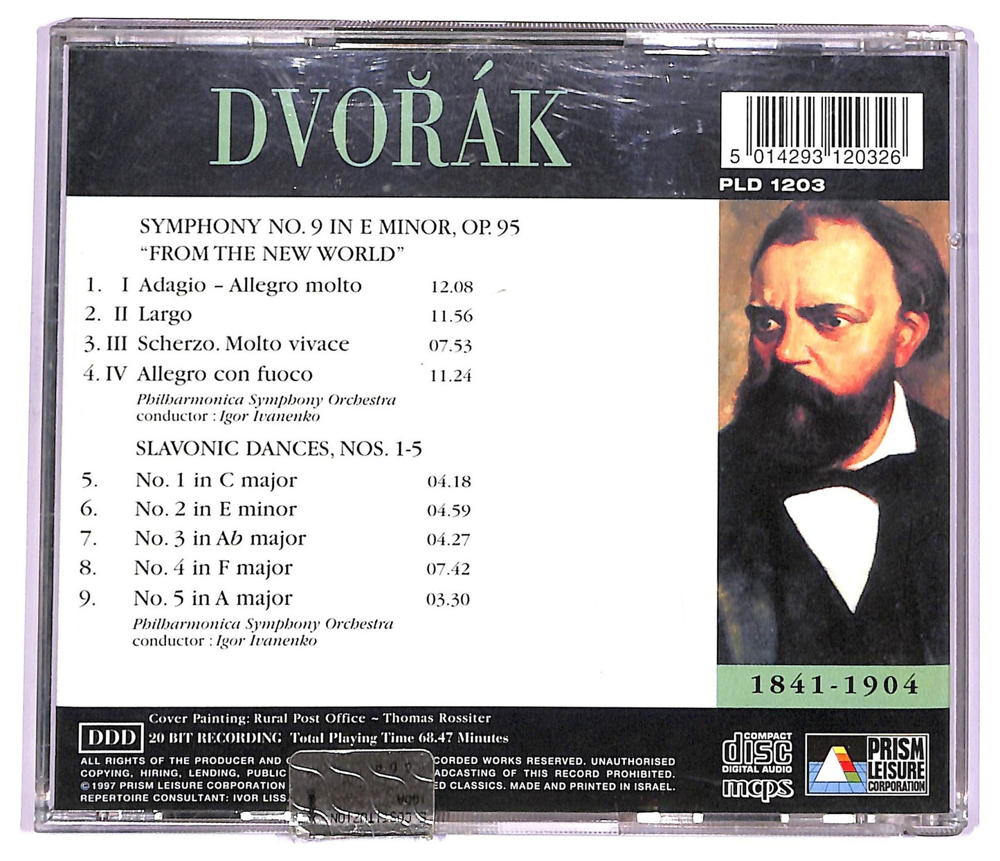 EBOND Dvořak - The New World Symphony Slavonic Dances 1- 5 CD CD063828