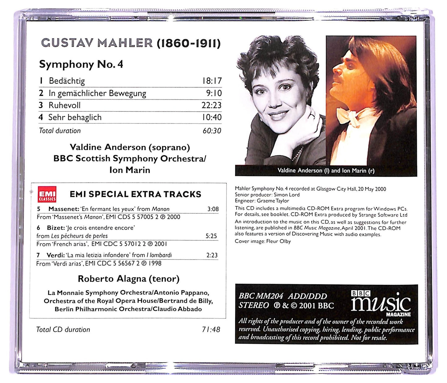 EBOND Mahler - Symphony No. 4 CD CD063902