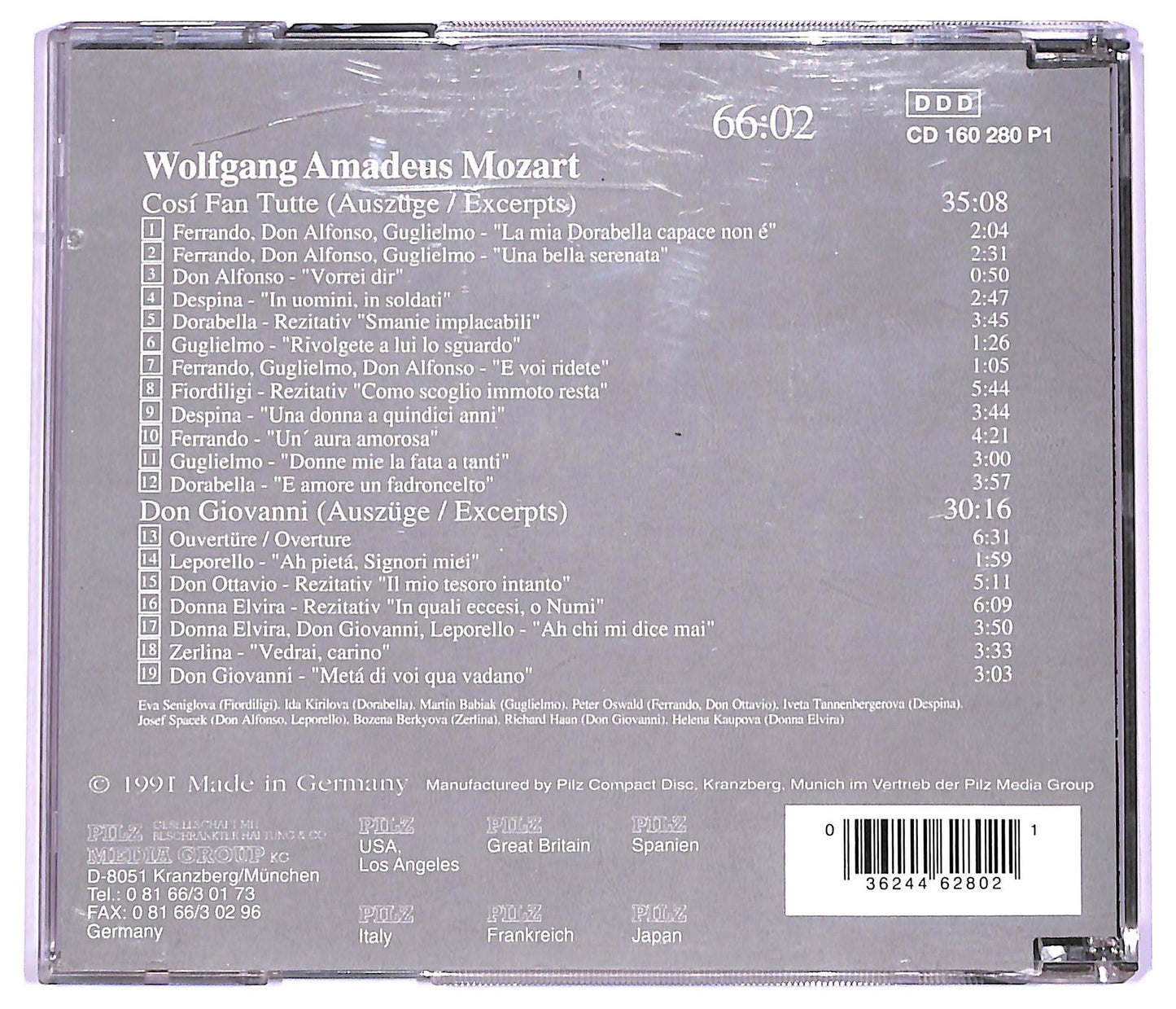 EBOND Mozart - cosi fan tutte don giovanni Vienna Master Series CD CD063906