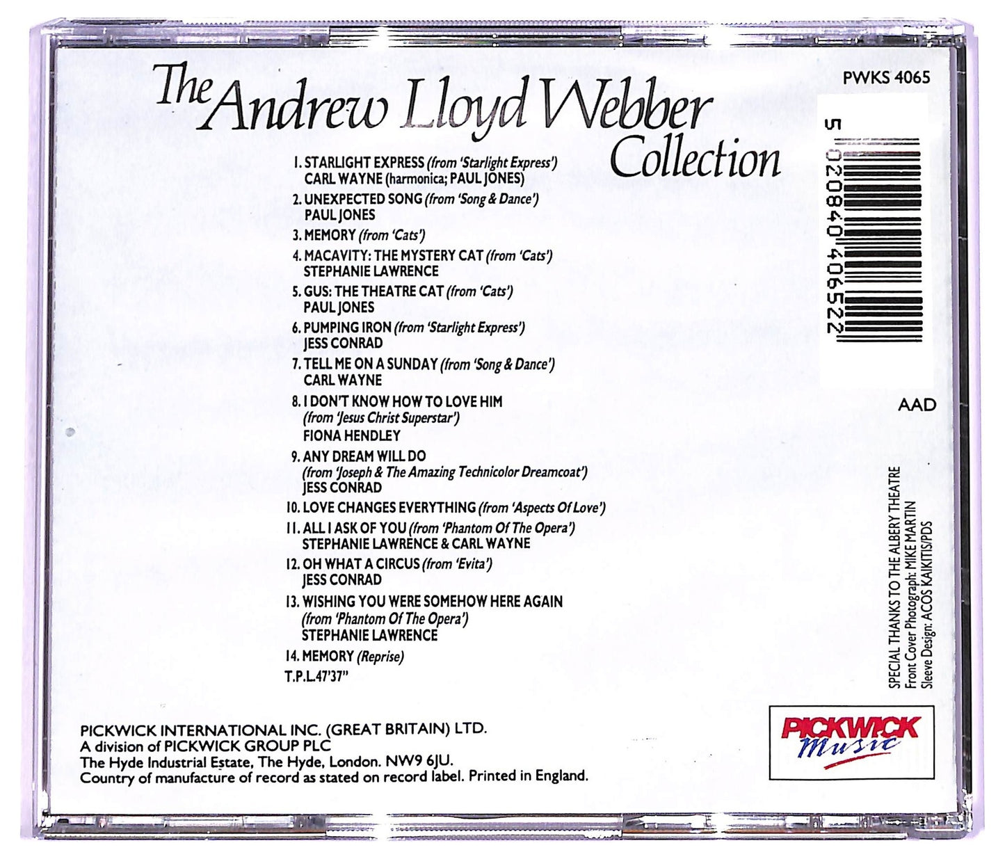 EBOND Andrew Lloyd Webber - The Andrew Lloyd Webber Collection CD CD063911