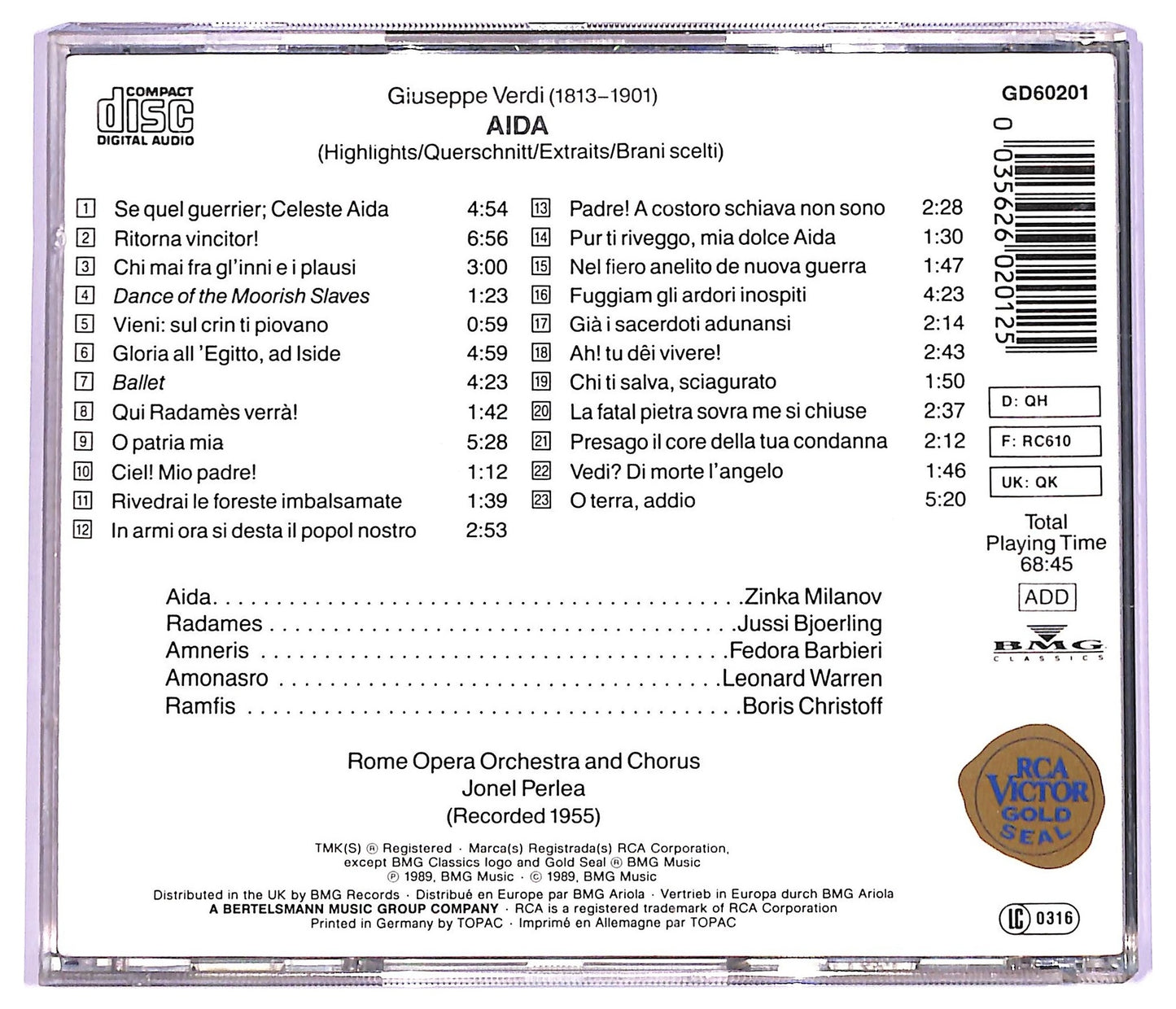 EBOND Verdi - Aida Highlights CD CD063921