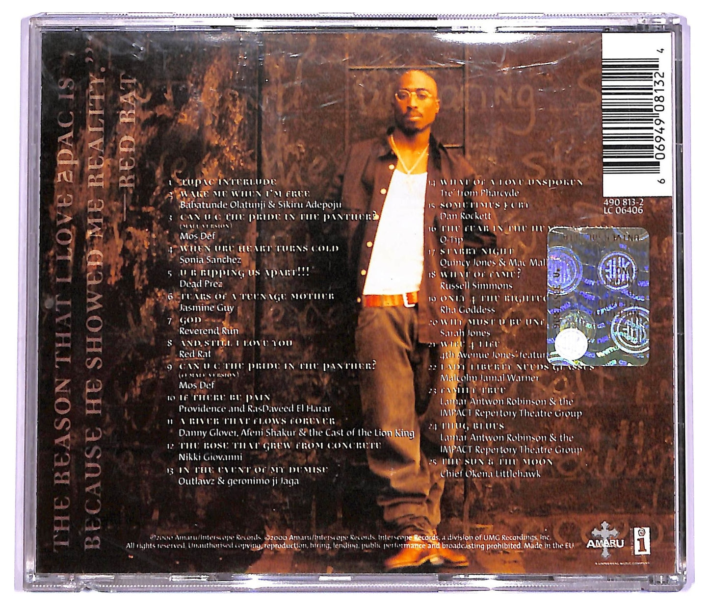 EBOND Tupac Shakur - The Rose That Grew From Concrete Volume 1 CD CD063964