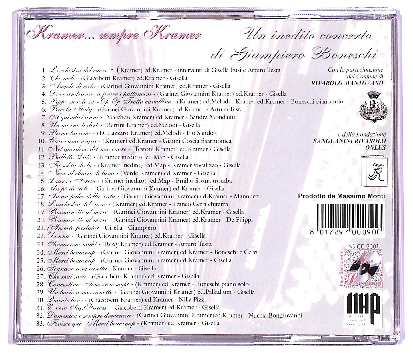 EBOND Giampiero Boneschi - Kramer... Sempre Kramer CD CD064008
