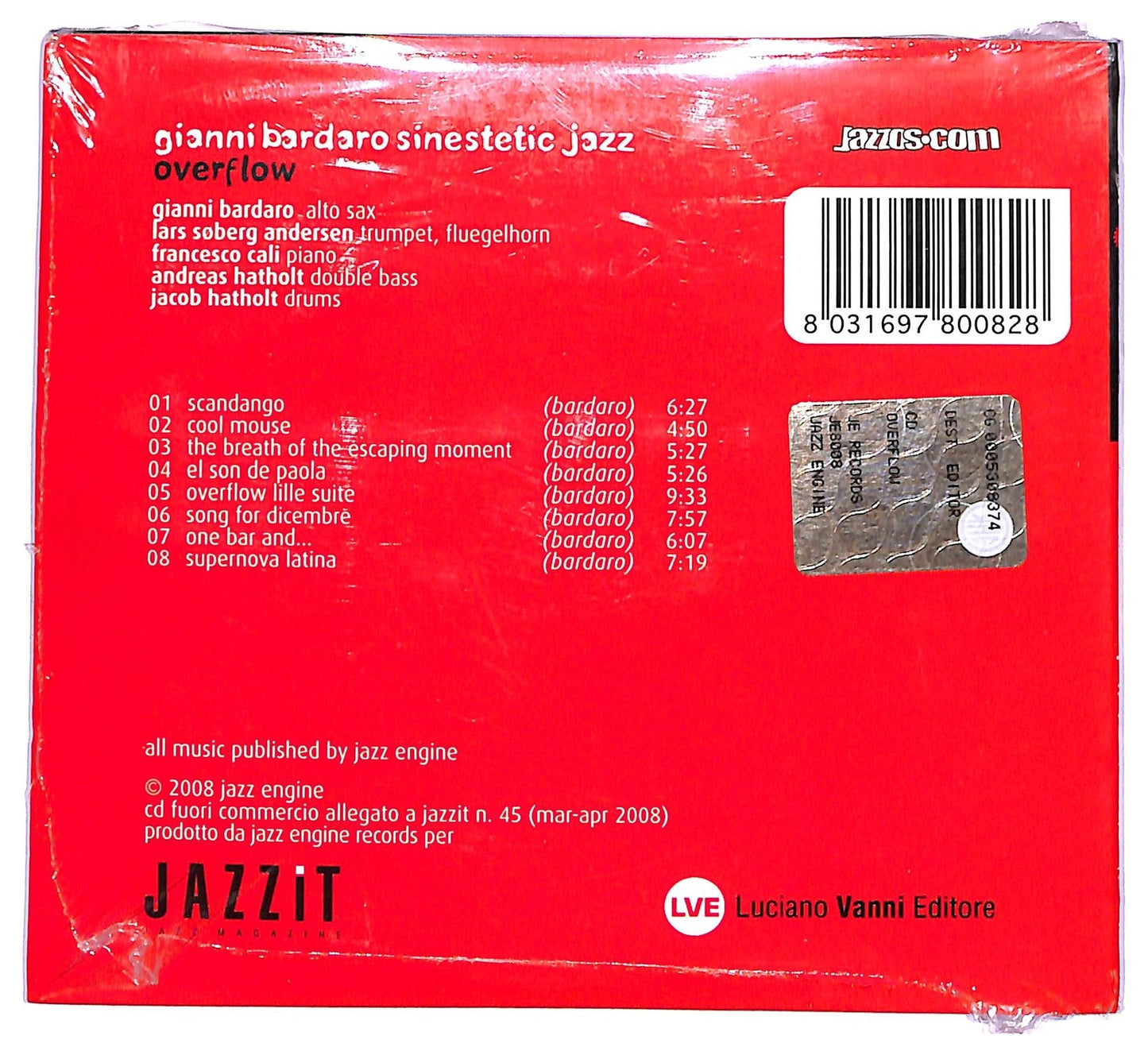 EBOND Gianni Bardaro Sinestetic Jazz - Overflow CD CD064010