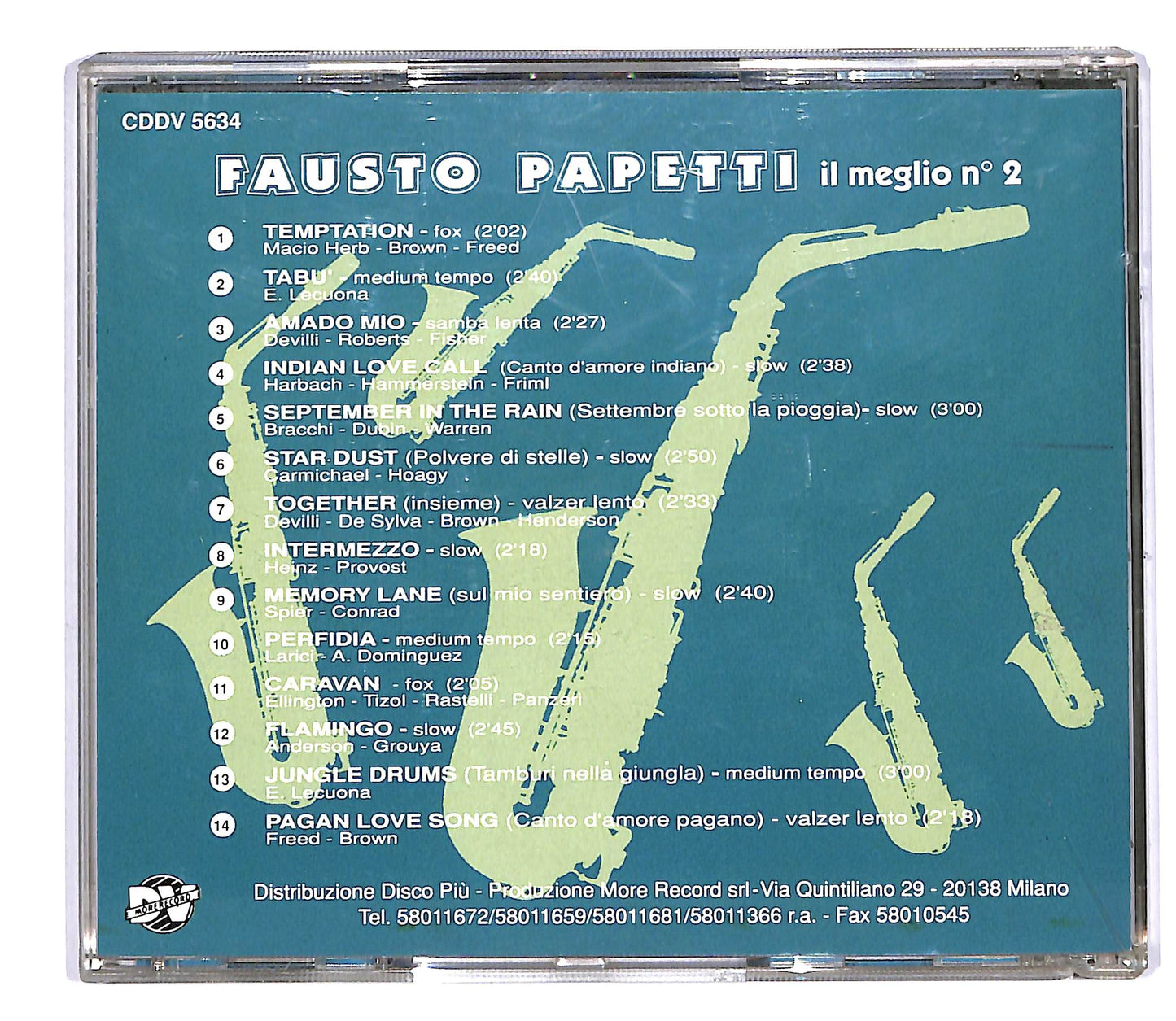 EBOND Fausto Papetti - il meglio n 2 EDITORIALE CD CD064531