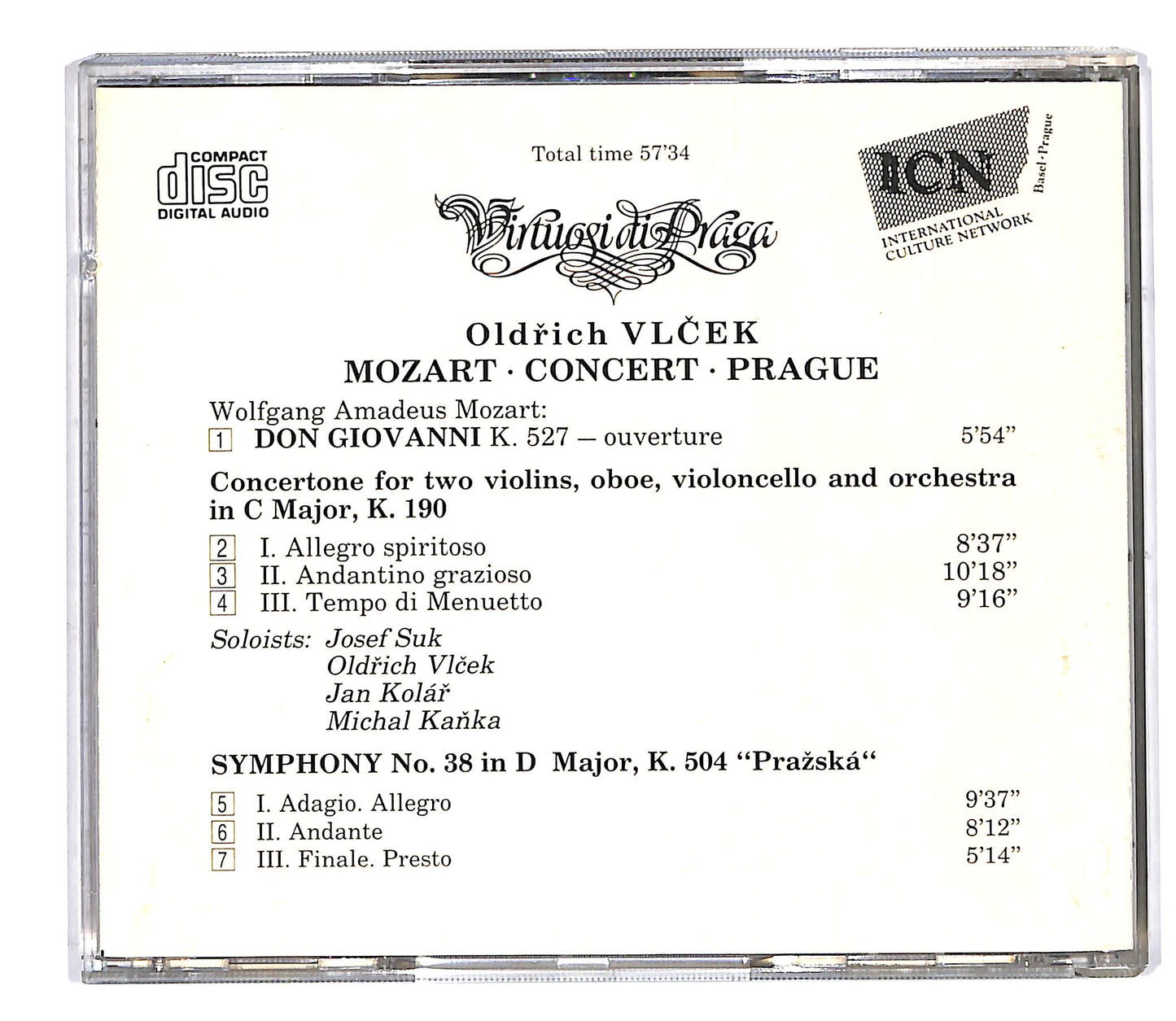 EBOND Virtuosi Di Praga - Mozart Concert Prague CD CD064621