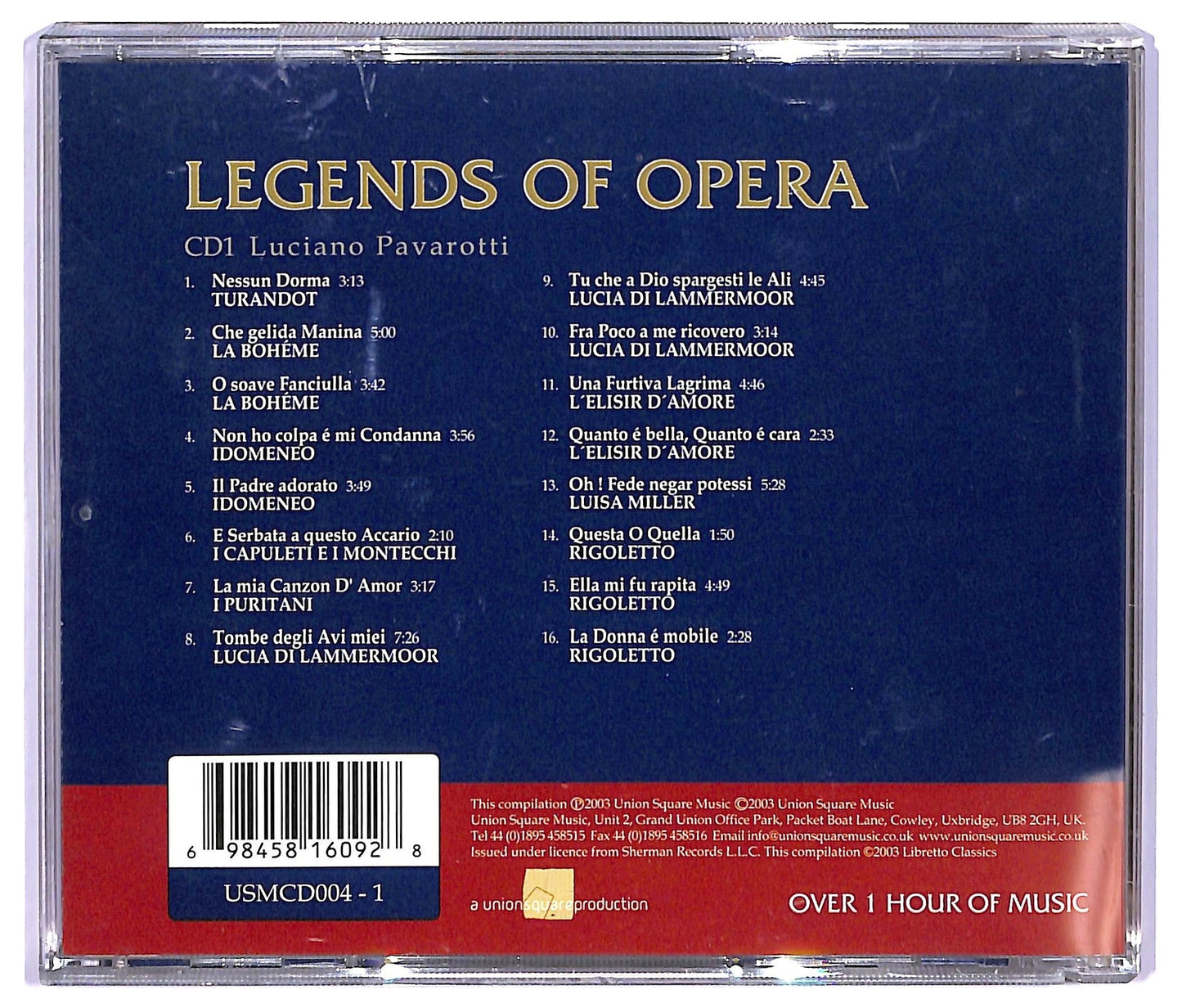 EBOND Various - Legends of opera - Luciano Pavarotti cd 1 CD064822