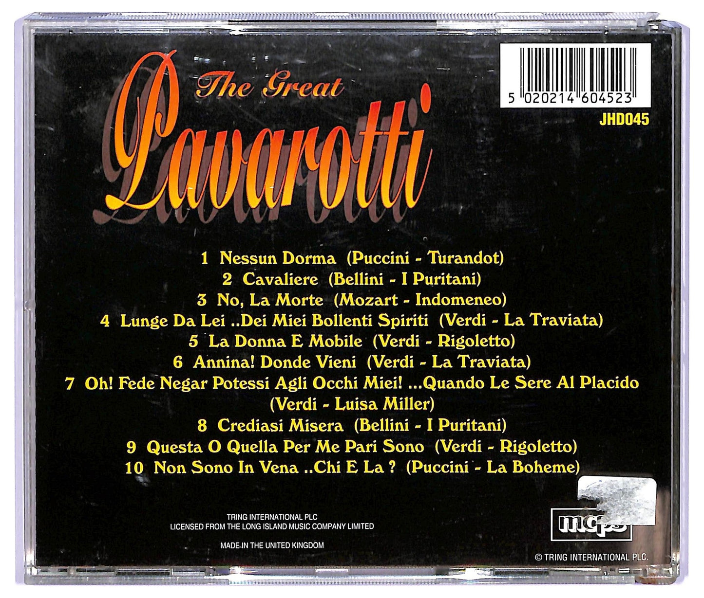 EBOND Pavarotti - The Great Pavarotti CD CD064848
