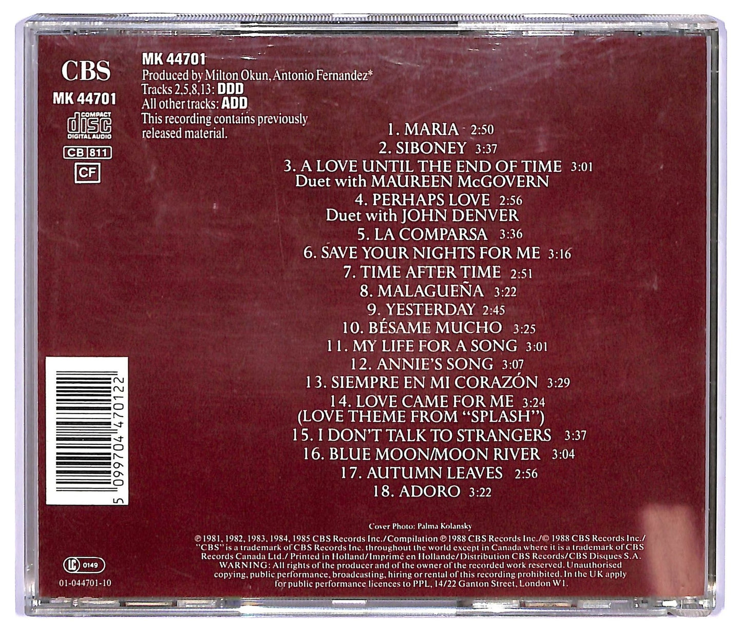 EBOND Placido Domingo - Greatest Love Songs CD CD064856