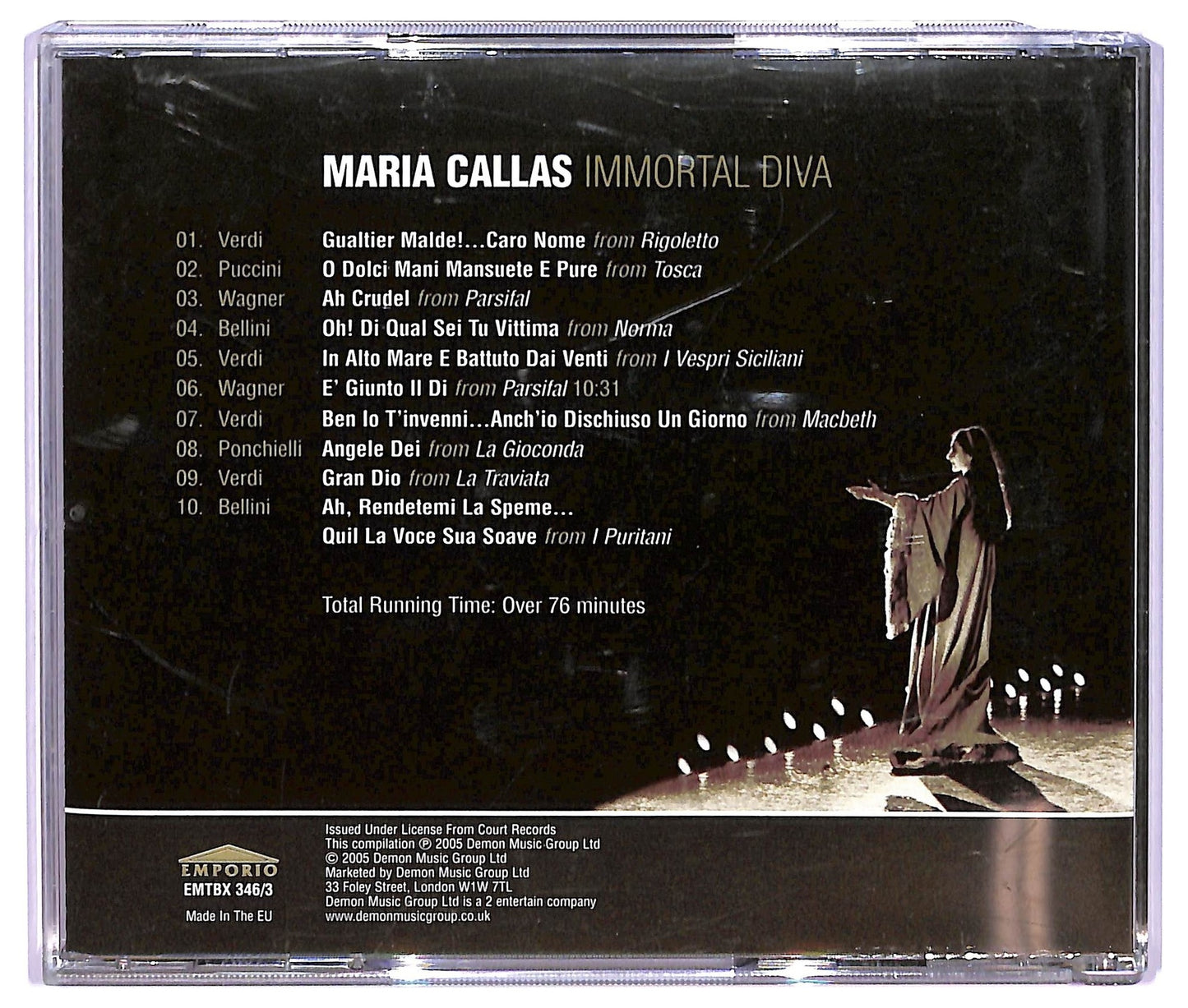 EBOND Maria Callas - Immortal Diva volume 3 ALBUM JEWEL CASE CD CD065020