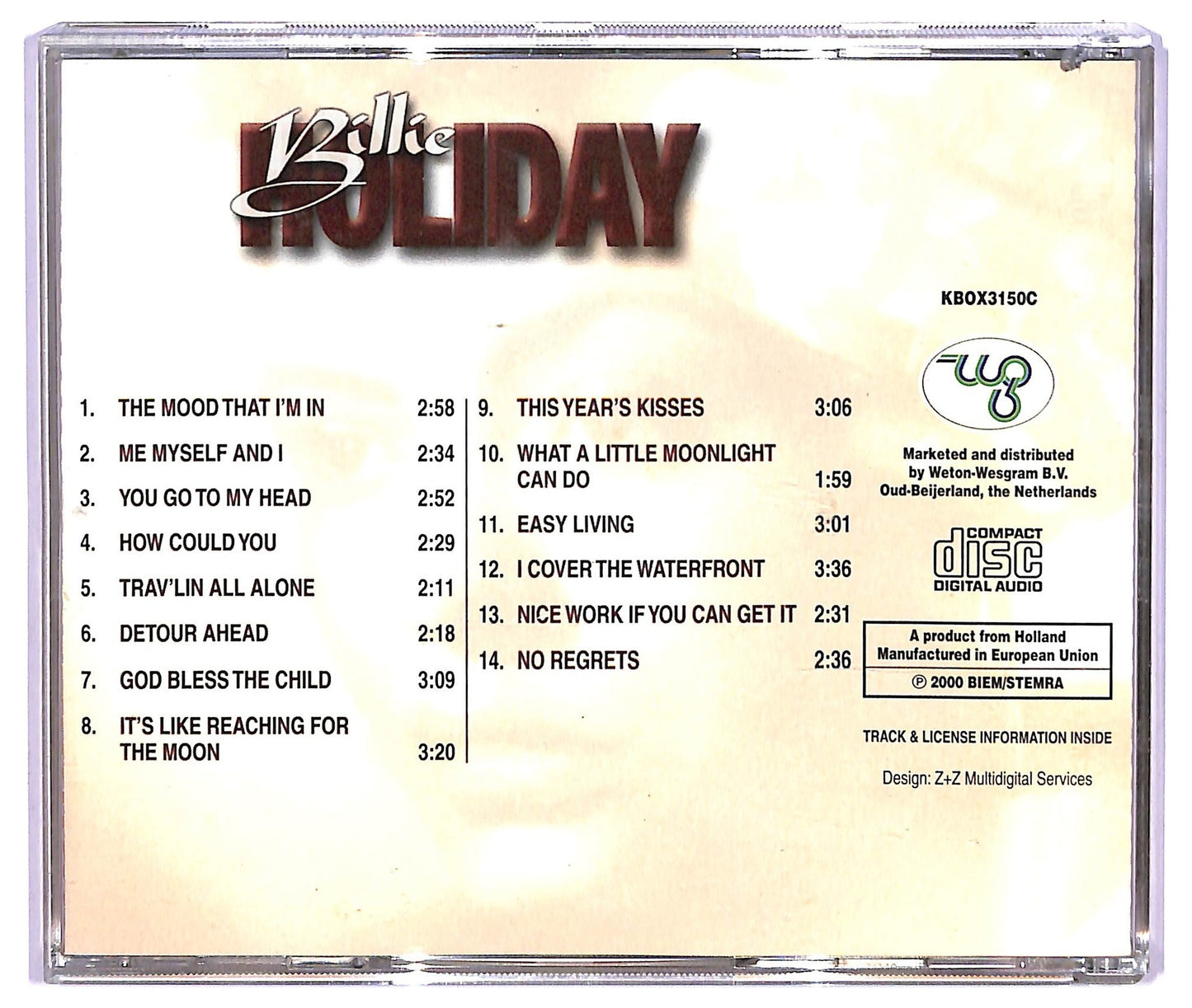 EBOND Billie Holiday - Billie Holiday3 CD CD065218