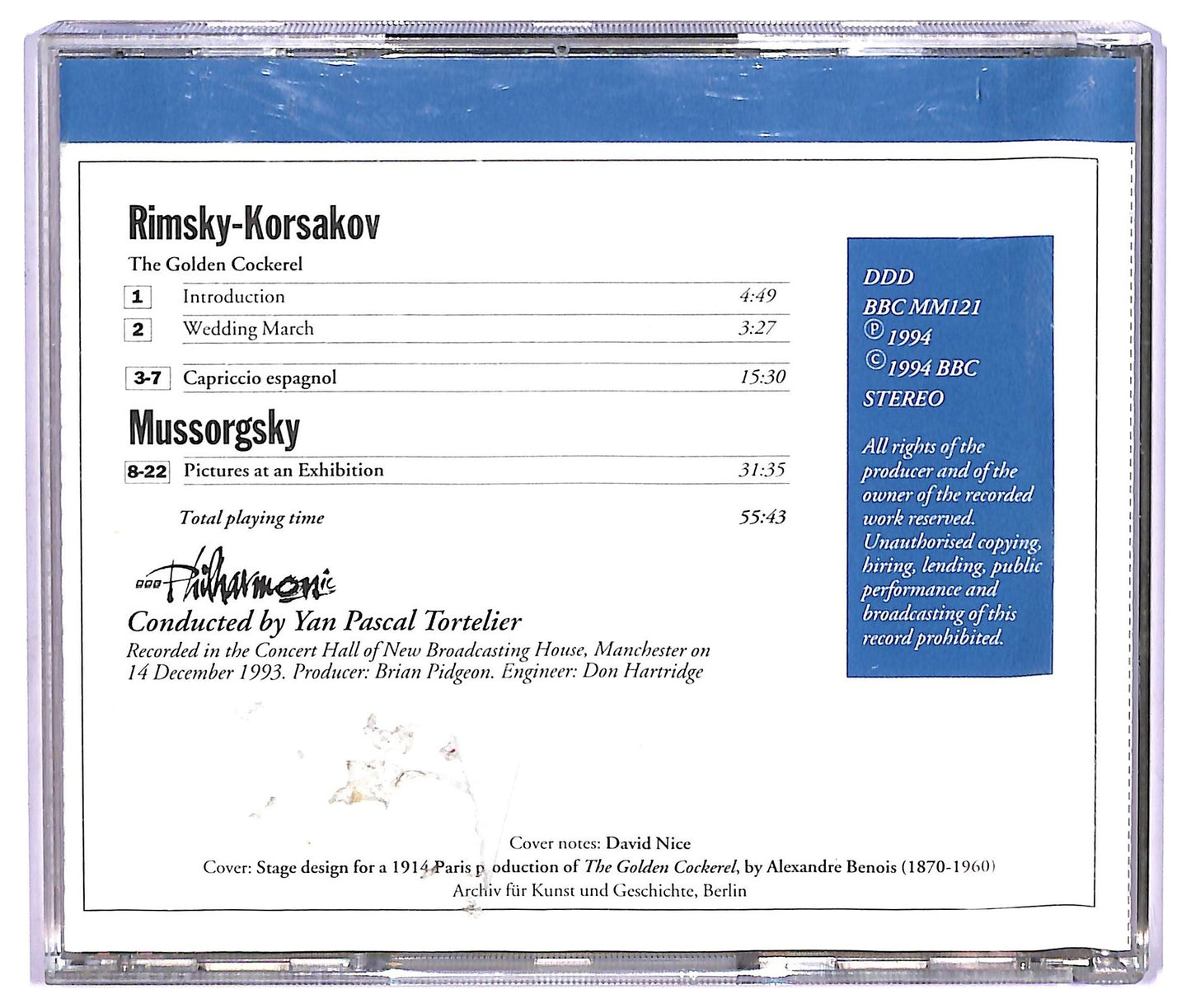 EBOND Rimsky-Korsakov Mussorgsky - Introduction & Wedding March CD CD065235